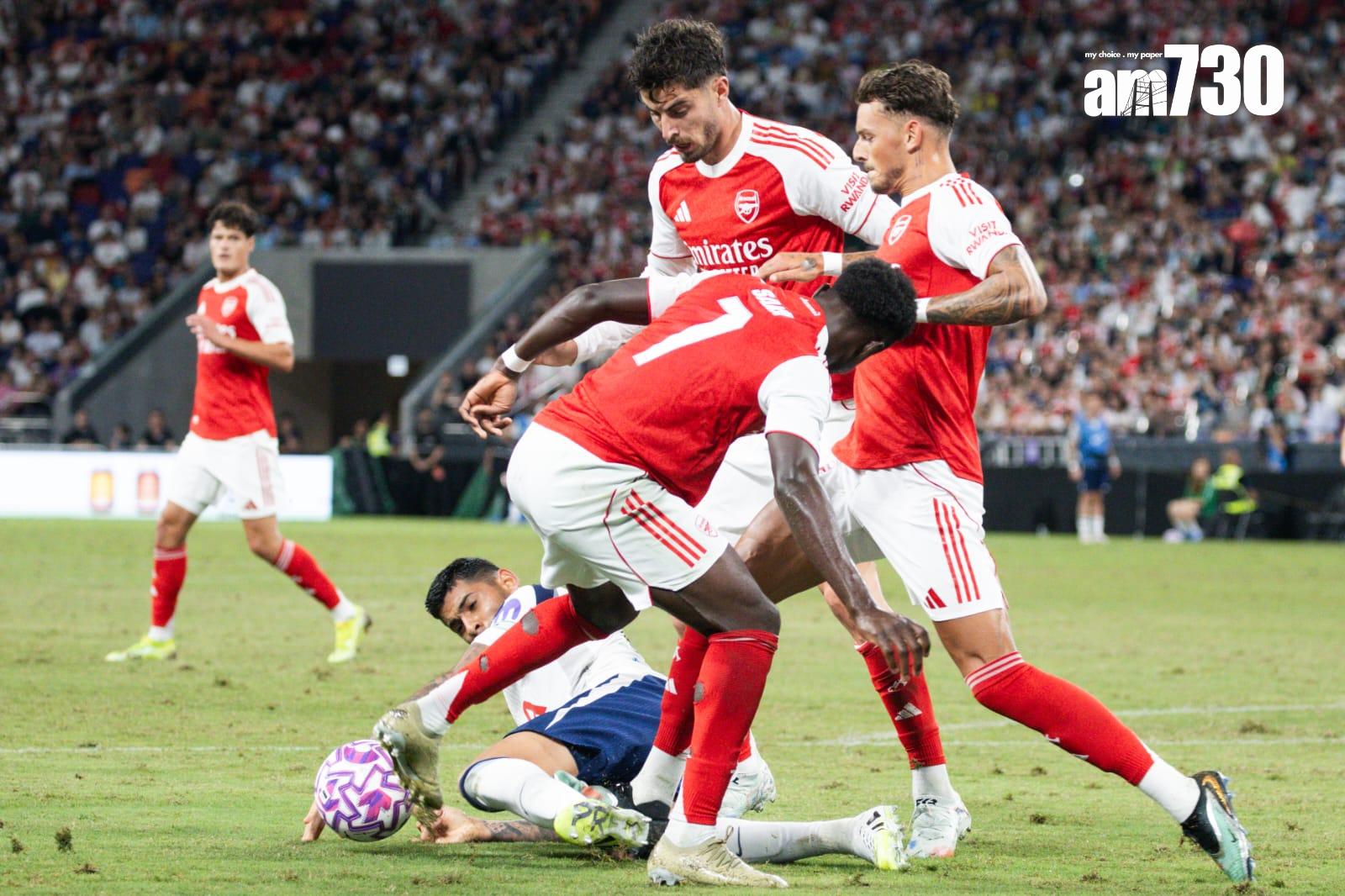 熱刺1:0擊敗阿仙奴。(周令知攝)