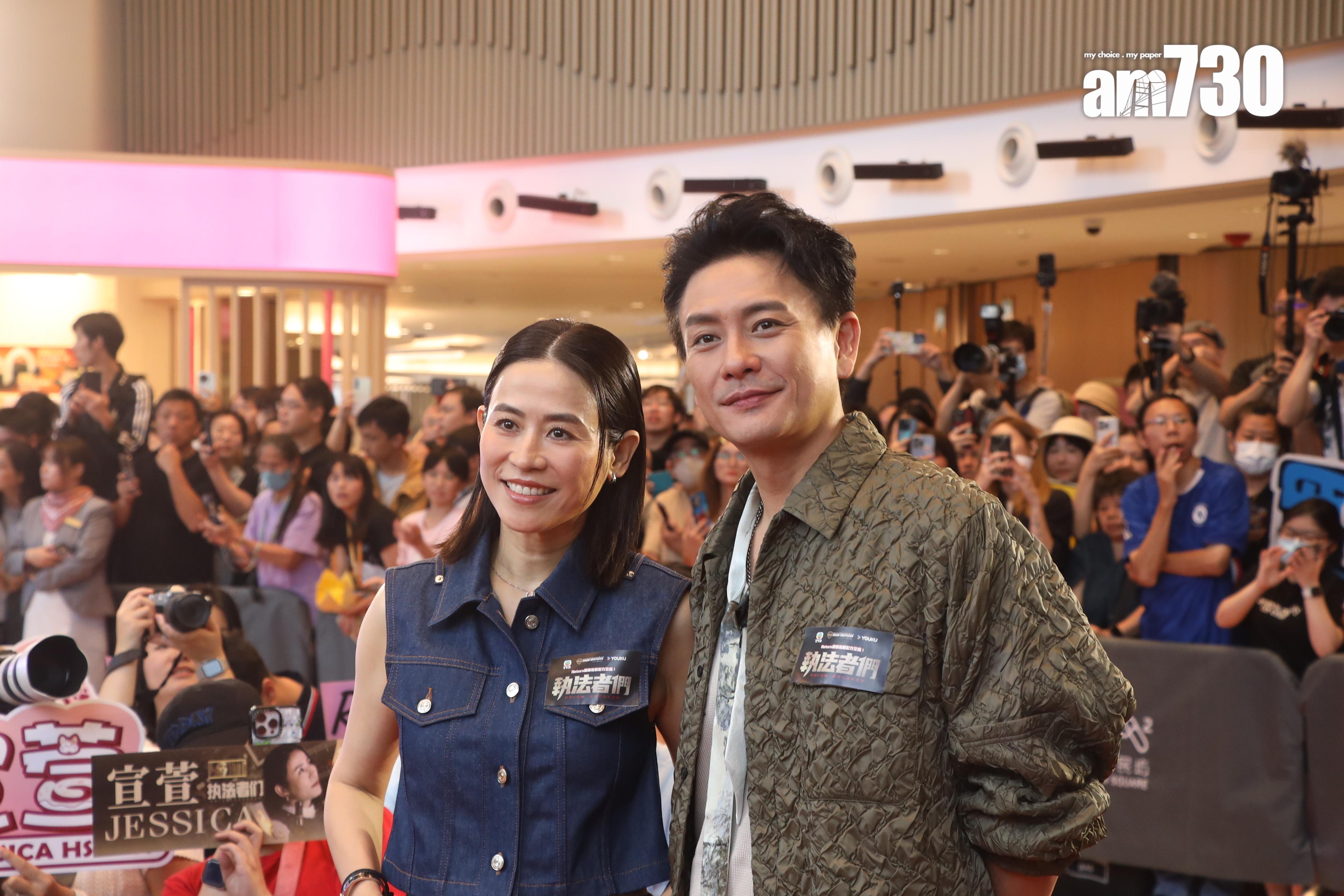 宣萱和黃宗澤獲大批粉絲到場支持。(娛樂組攝)