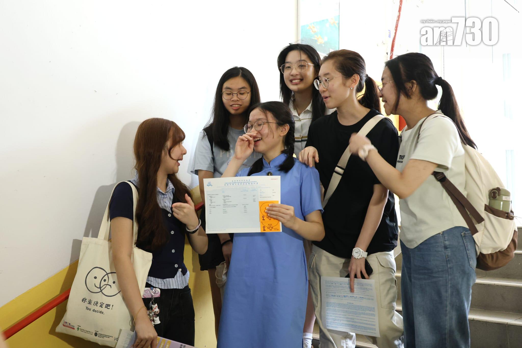 香港真光中學狀元馮乙翹。(林俊源攝)