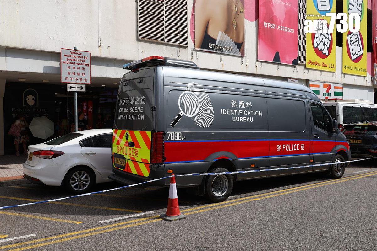 罪案現場勘查流動實驗室到場協助調查。(鍾式明攝)