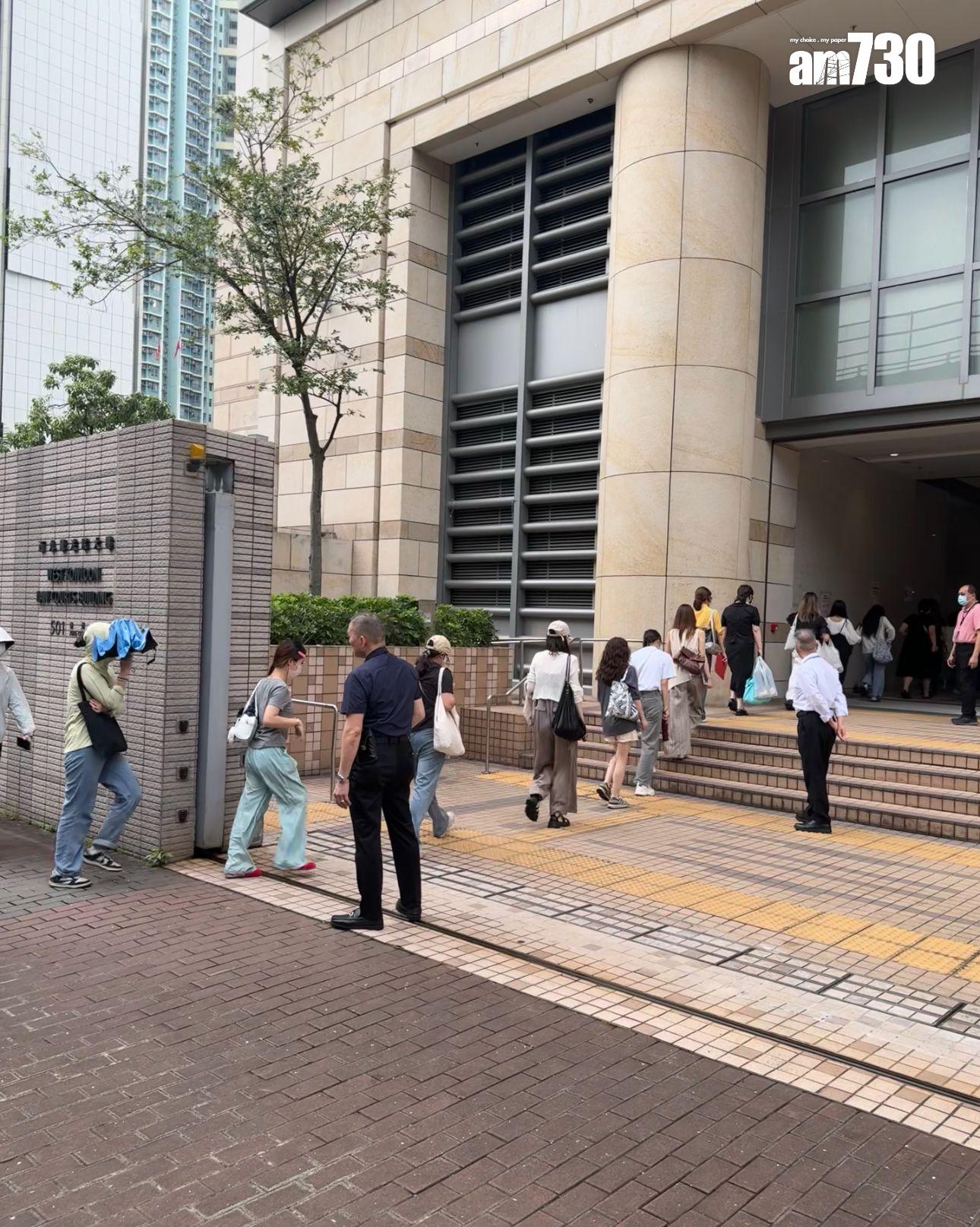 在開審前一小時,門口多逾200人。(娛樂組攝)