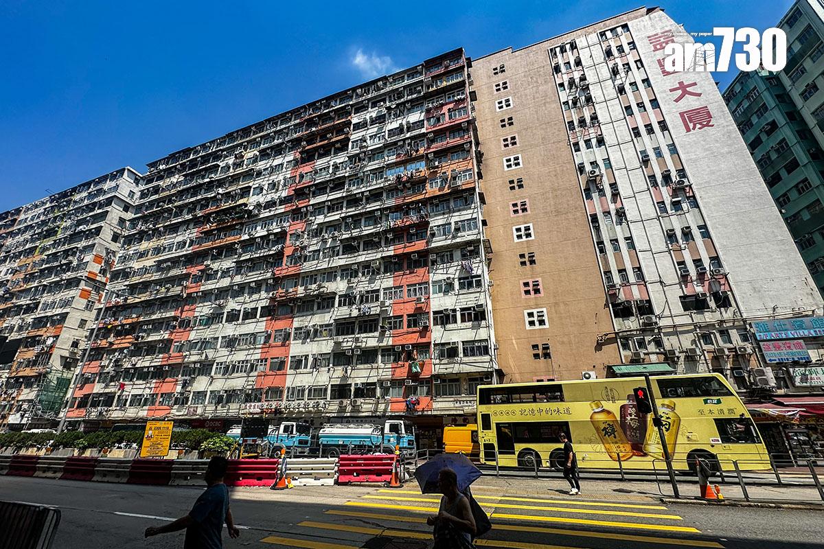 益豐大廈停電第二日,仍有兩座未完全恢復電力。(中通社)