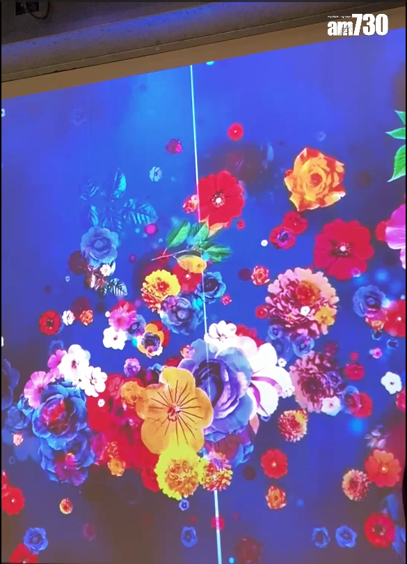 拉麵店新裝置花花光影動畫,咁特別竟低調沒有大肆宣傳。(記者Reels截圖)