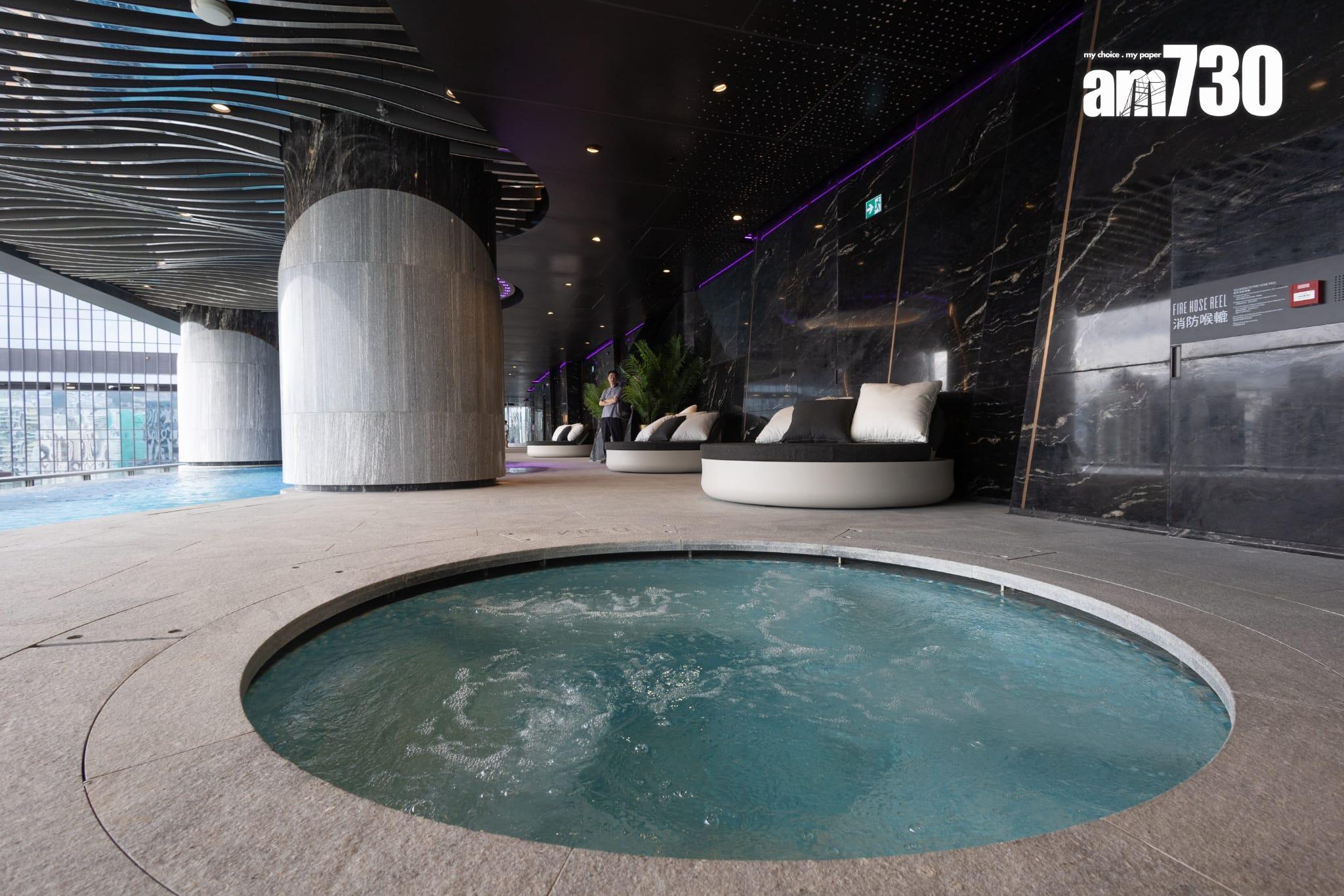 天璽.天會所連園林佔地10萬呎!設50米無邊際泳池(多圖有片)|啟德新盤