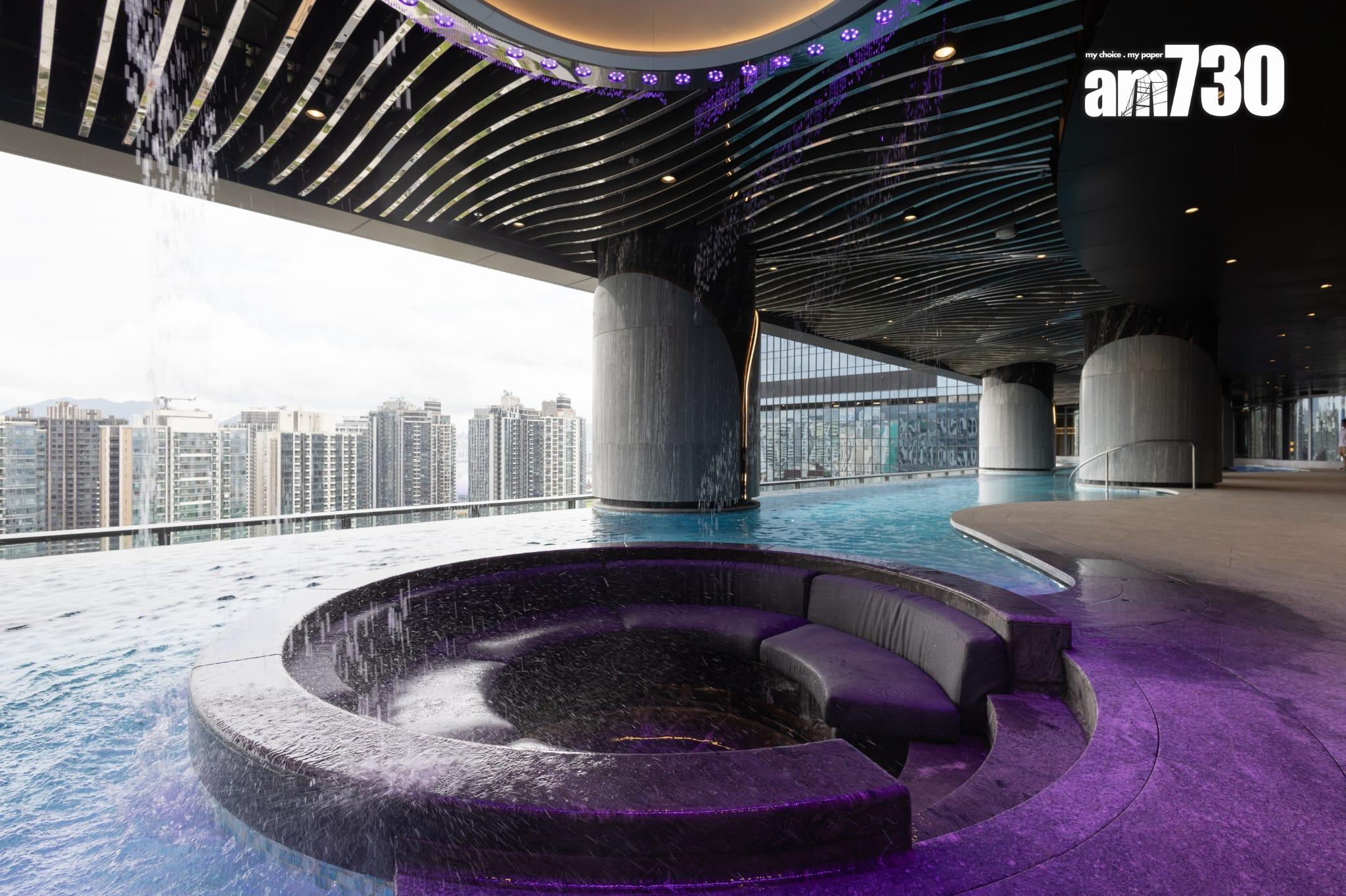 天璽.天會所連園林佔地10萬呎!設50米無邊際泳池(多圖有片)|啟德新盤