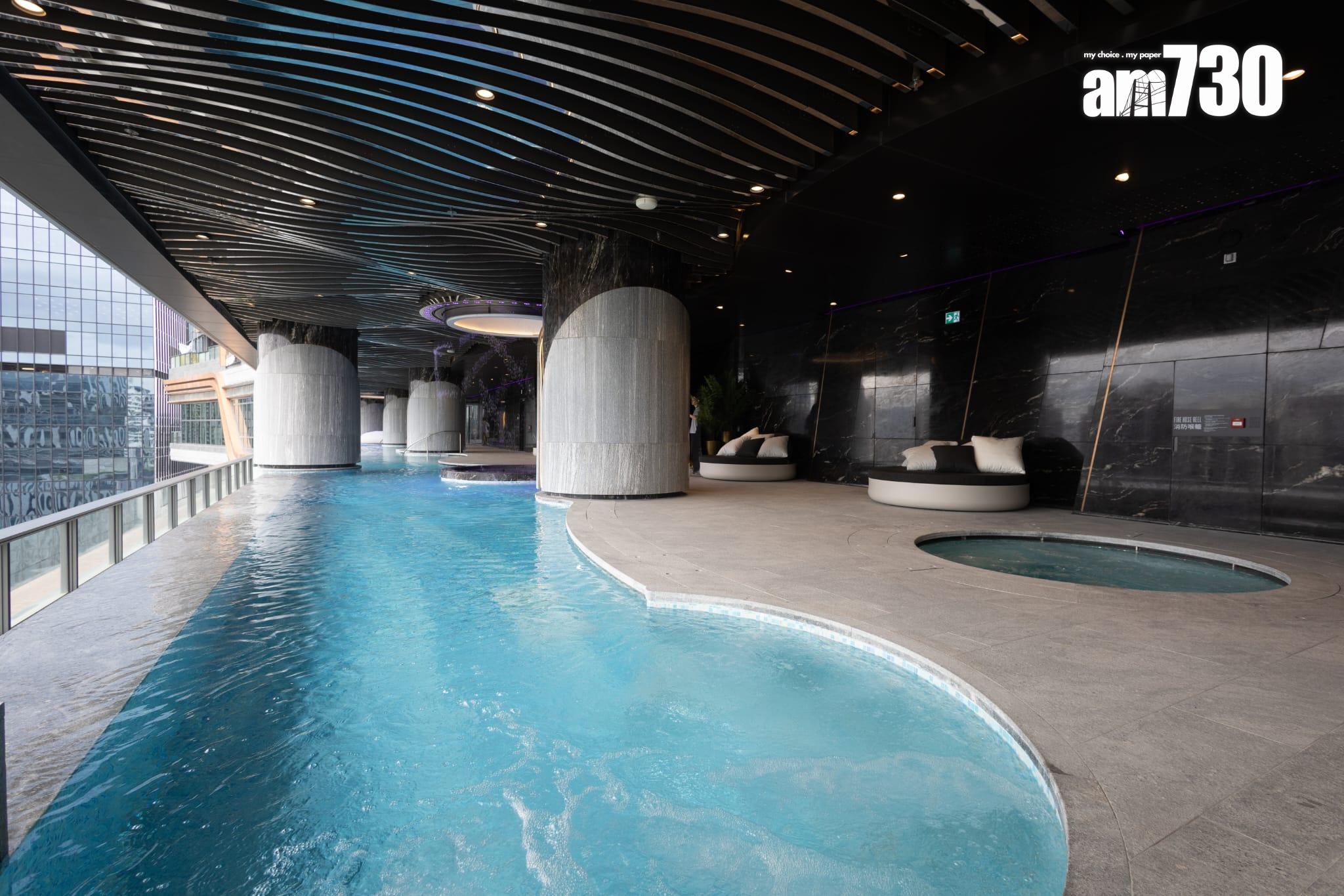 天璽.天會所連園林佔地10萬呎!設50米無邊際泳池(多圖有片)|啟德新盤