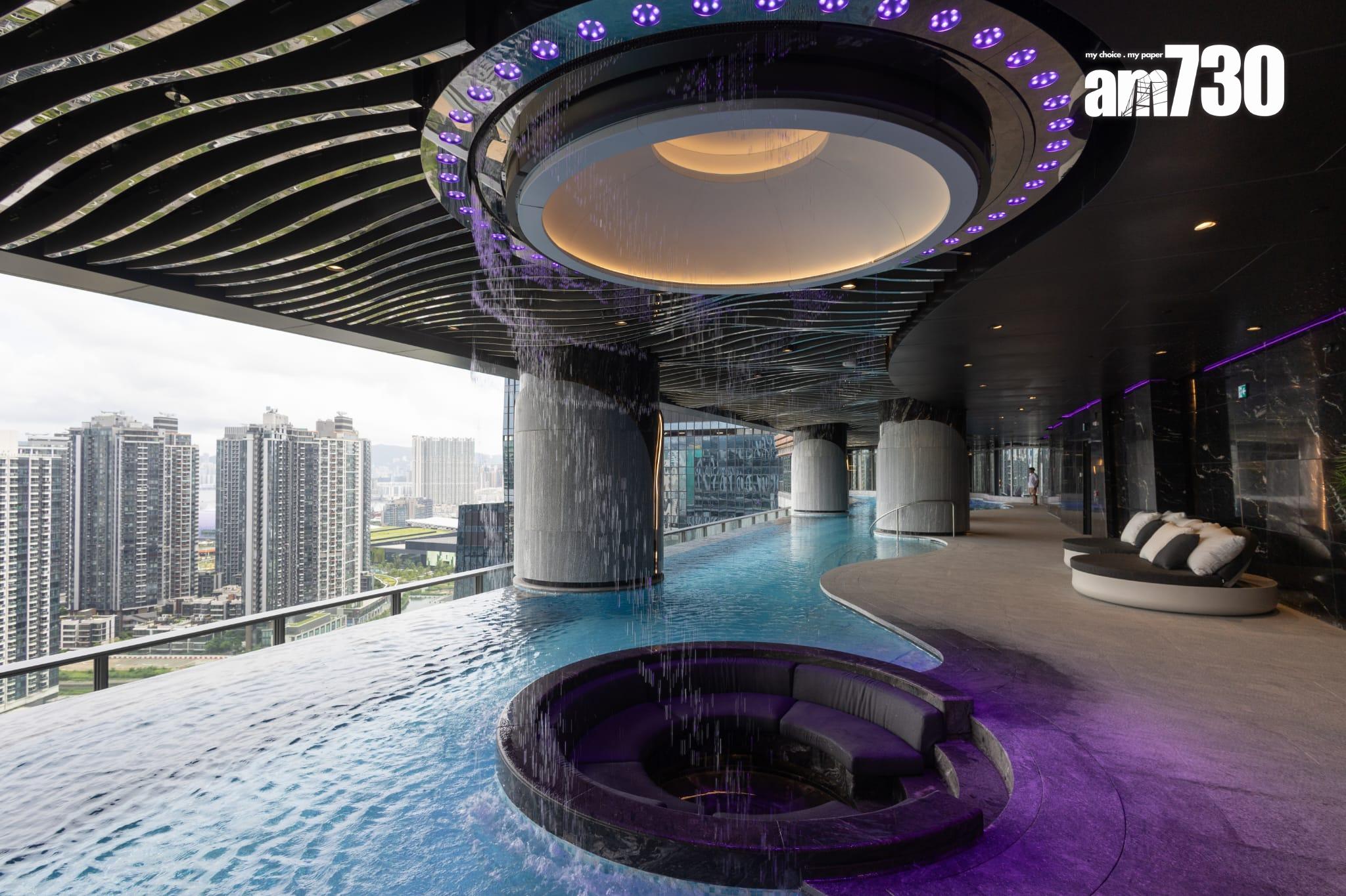 天璽.天會所連園林佔地10萬呎!設50米無邊際泳池(多圖有片)|啟德新盤