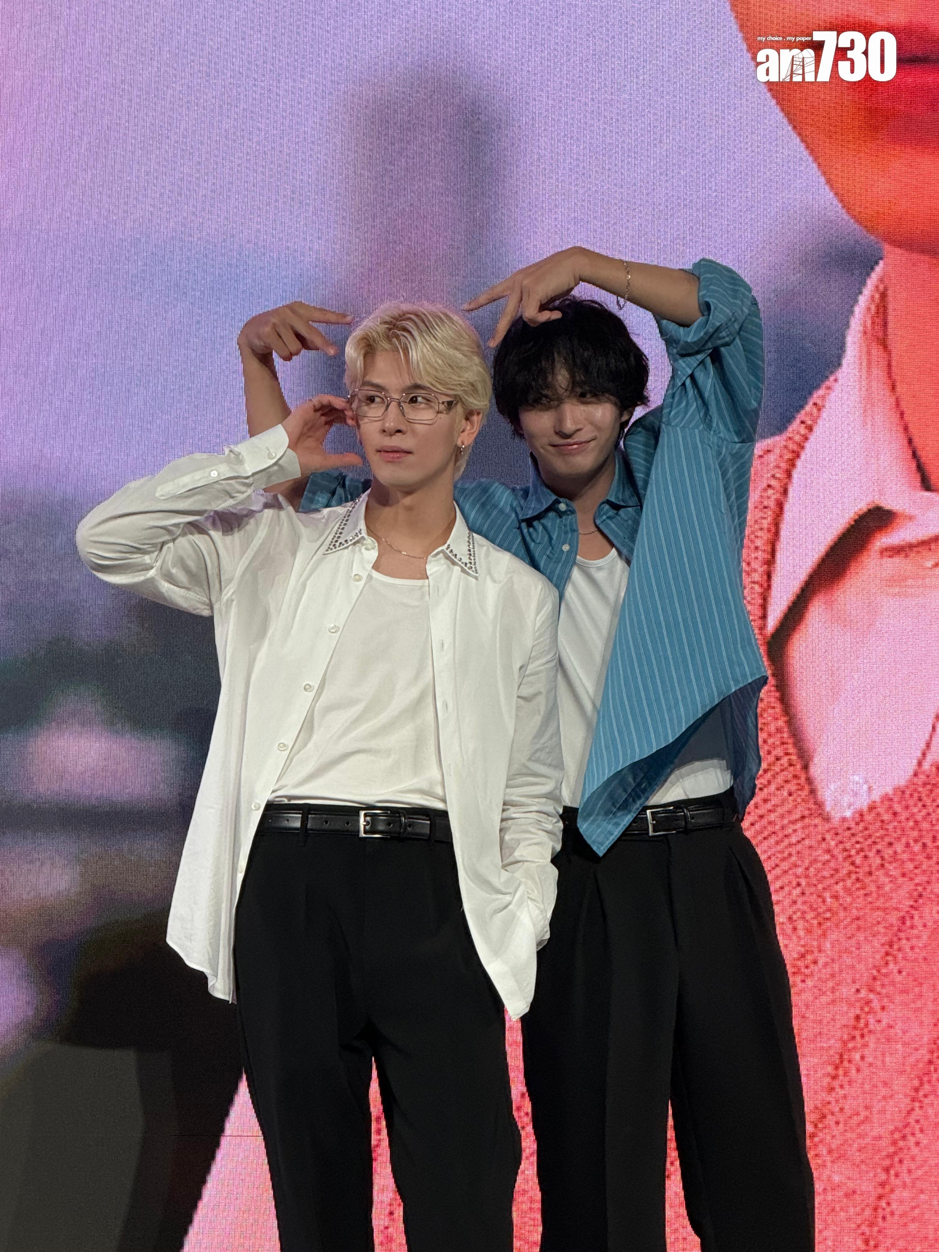 長谷川慎主演BL劇《第二次戀愛才完美》人氣勁升,近日與古屋呂敏合體辦香港見面會。 (娛樂組攝)