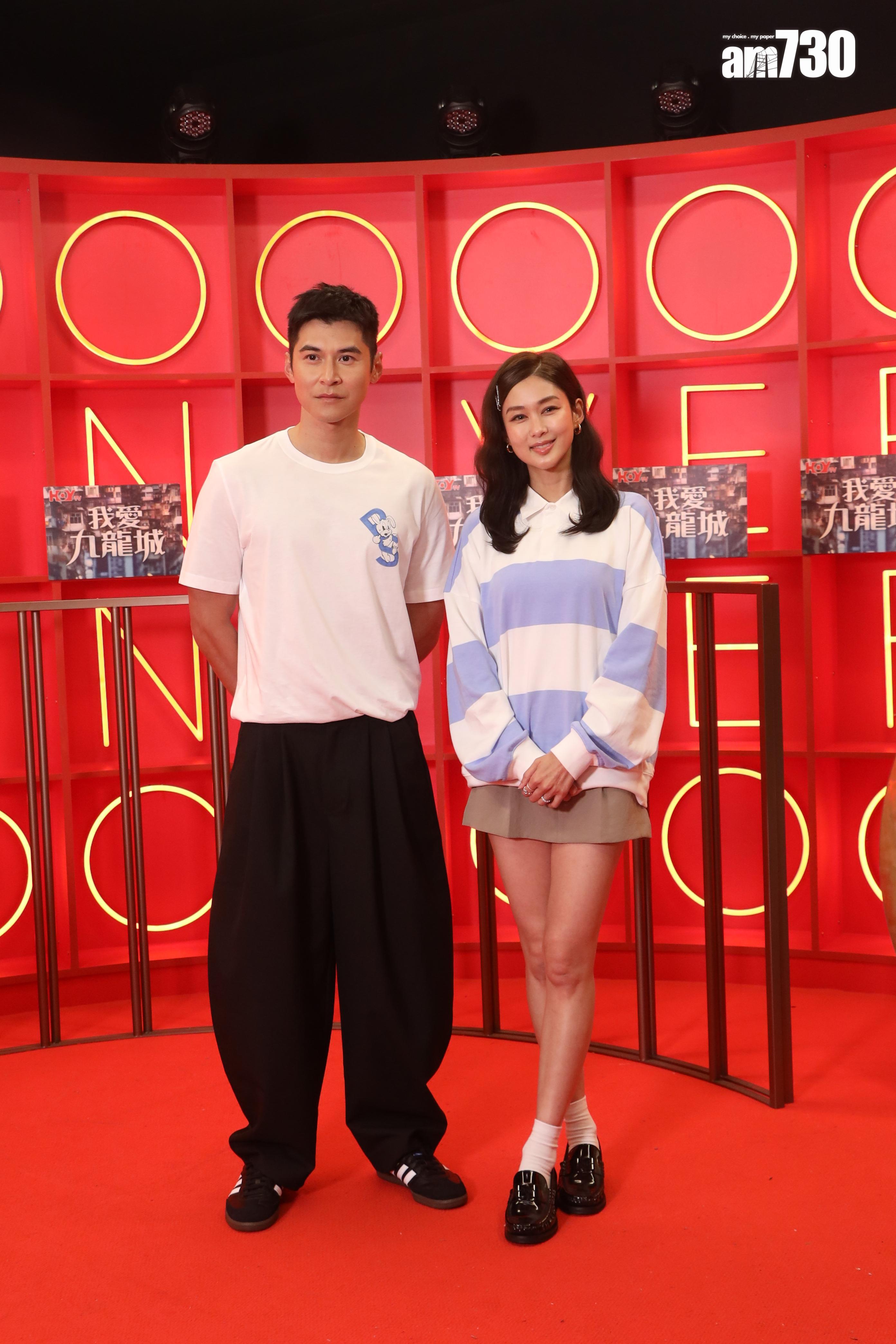 新手爸爸陳家樂向岑麗香請教湊B心得。(娛樂組攝)