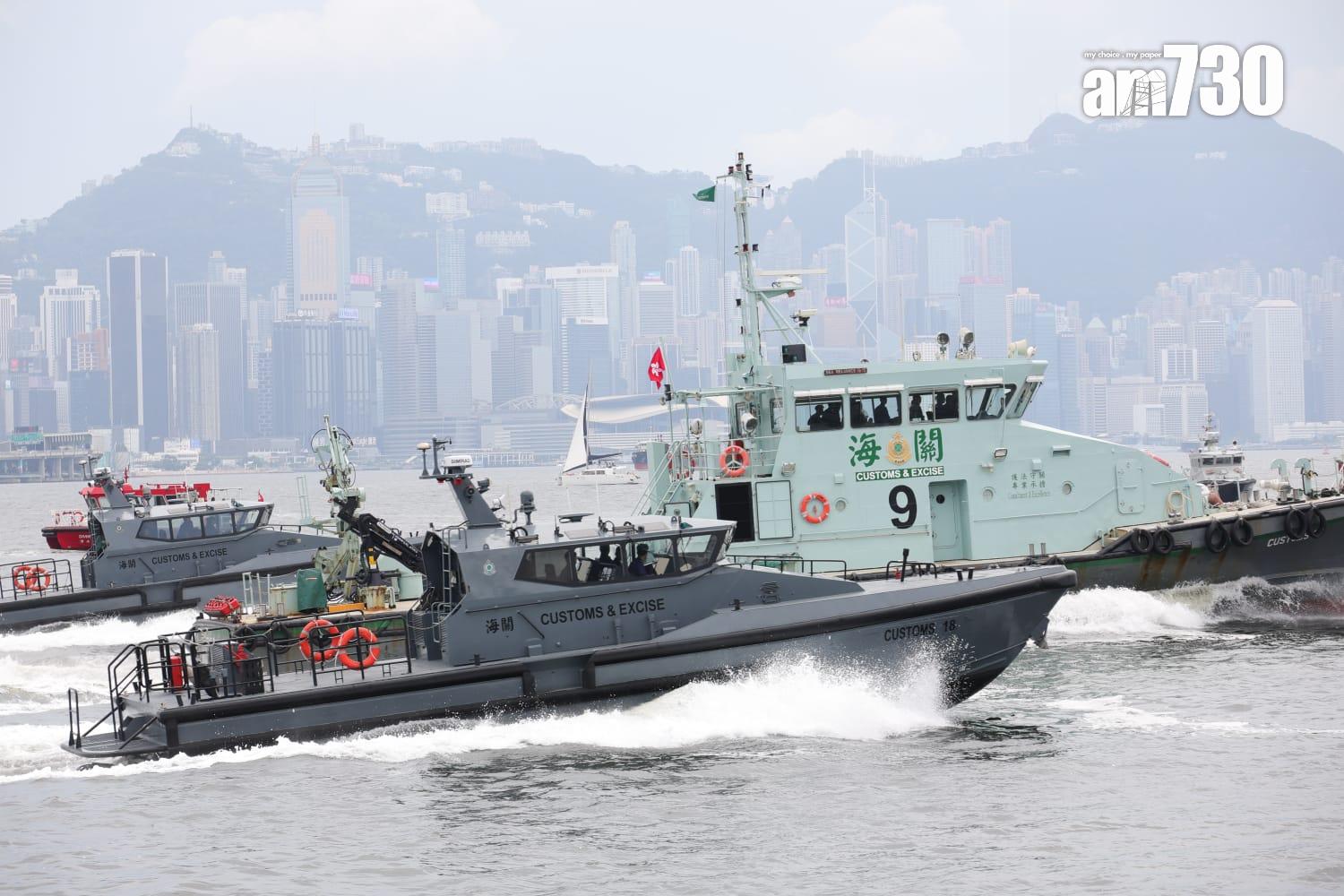 跨部門反恐演習在啟德郵輪碼頭進行,模擬恐怖分子乘郵輪到港襲擊(吳康琦攝)