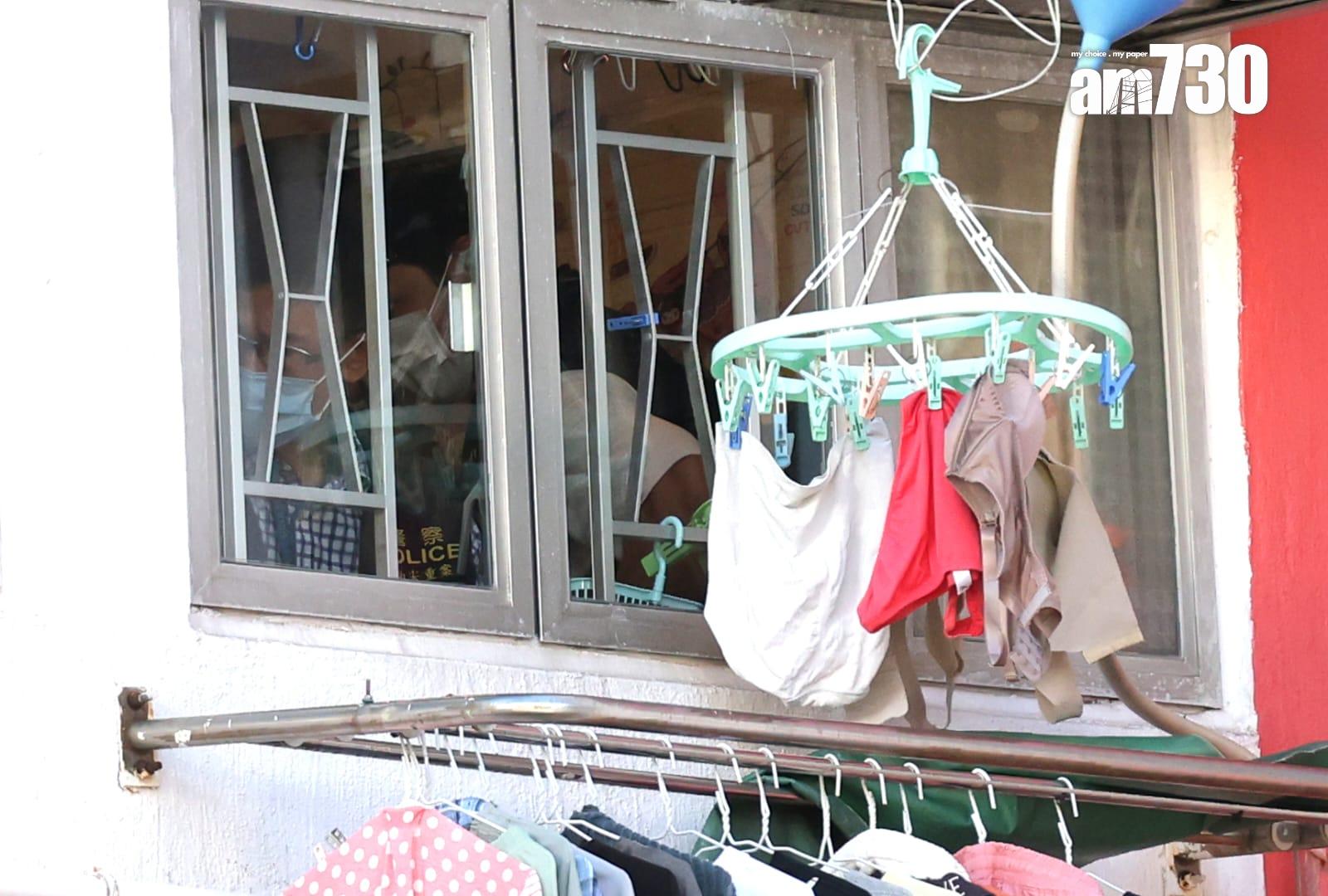 油麻地金華大廈發生倫常命案。(林俊源 攝)