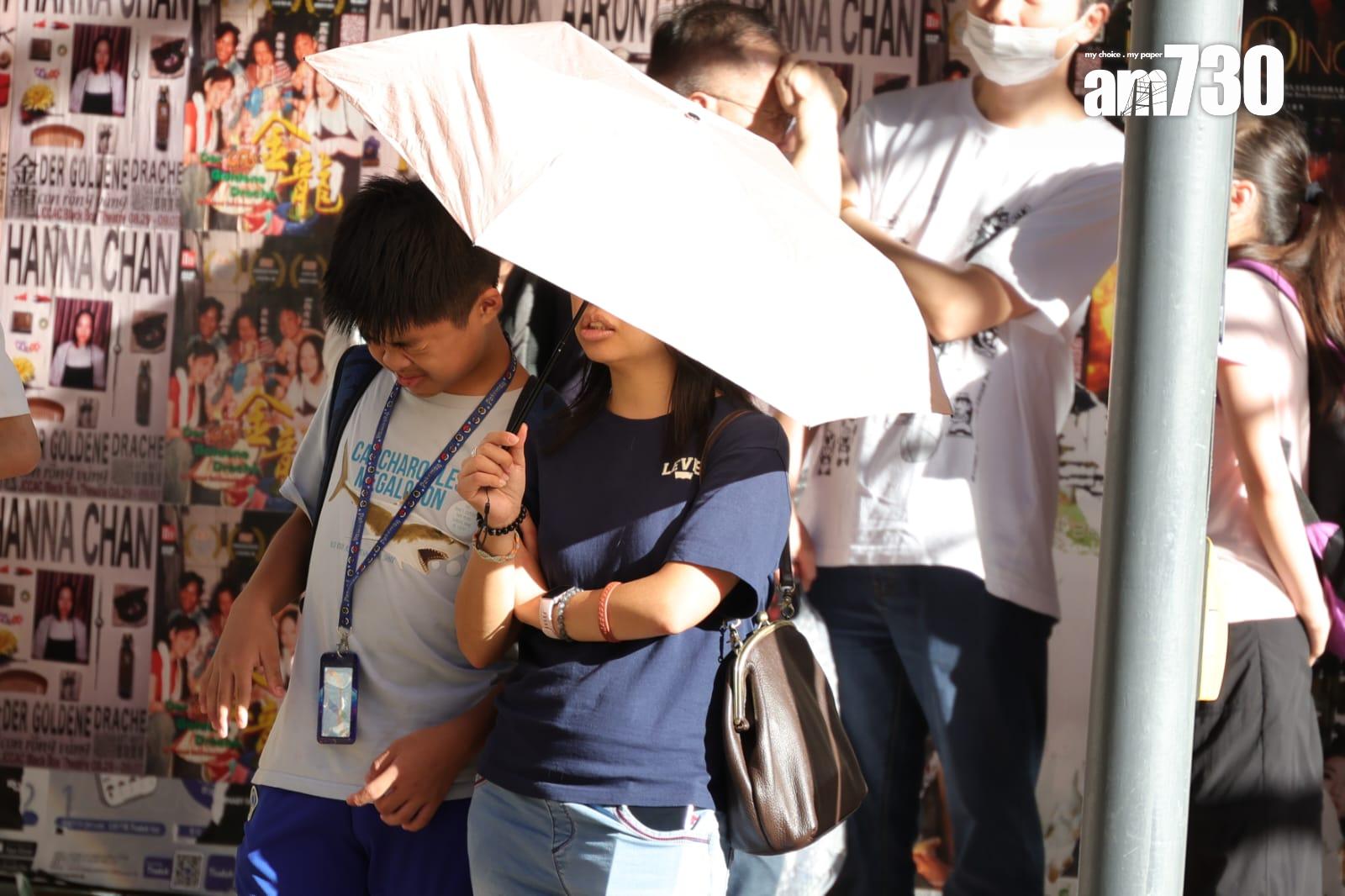 明日最高氣溫約32度。(吳康琦攝)