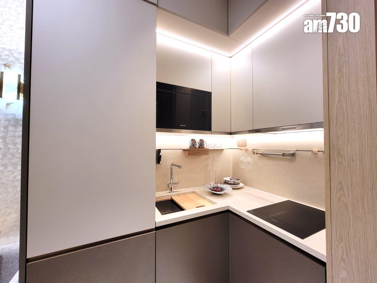 半山名滙示範單位|260呎連家具及交樓標準一房戶 意式低調奢華風格(多圖有片)|西營盤新盤