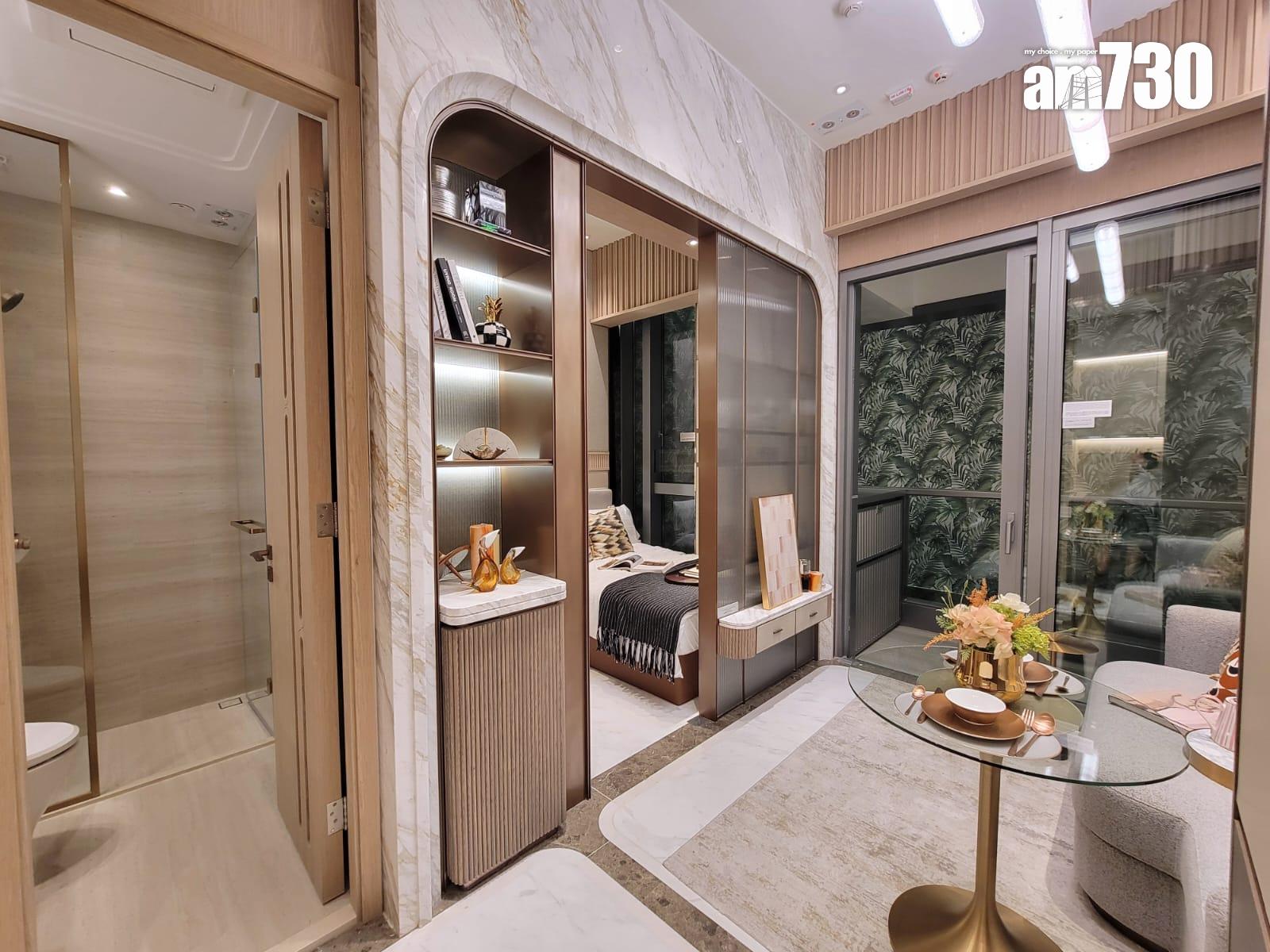 半山名滙示範單位|260呎連家具及交樓標準一房戶 意式低調奢華風格(多圖有片)|西營盤新盤