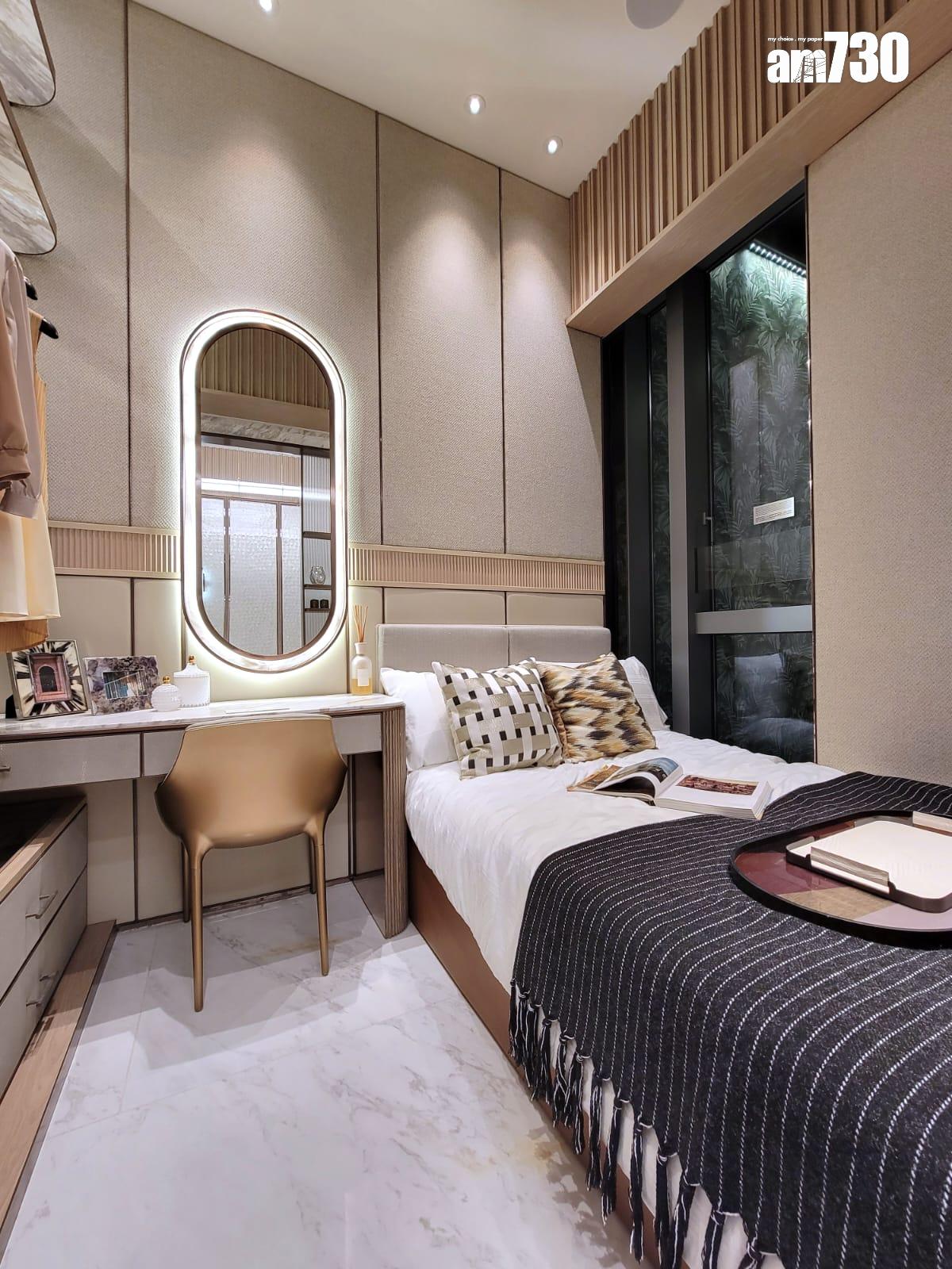 半山名滙示範單位|260呎連家具及交樓標準一房戶 意式低調奢華風格(多圖有片)|西營盤新盤