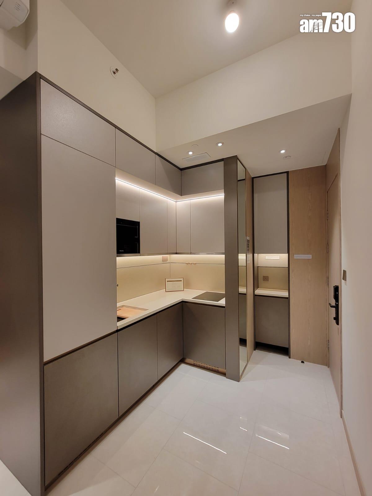 半山名滙示範單位|260呎連家具及交樓標準一房戶 意式低調奢華風格(多圖有片)|西營盤新盤