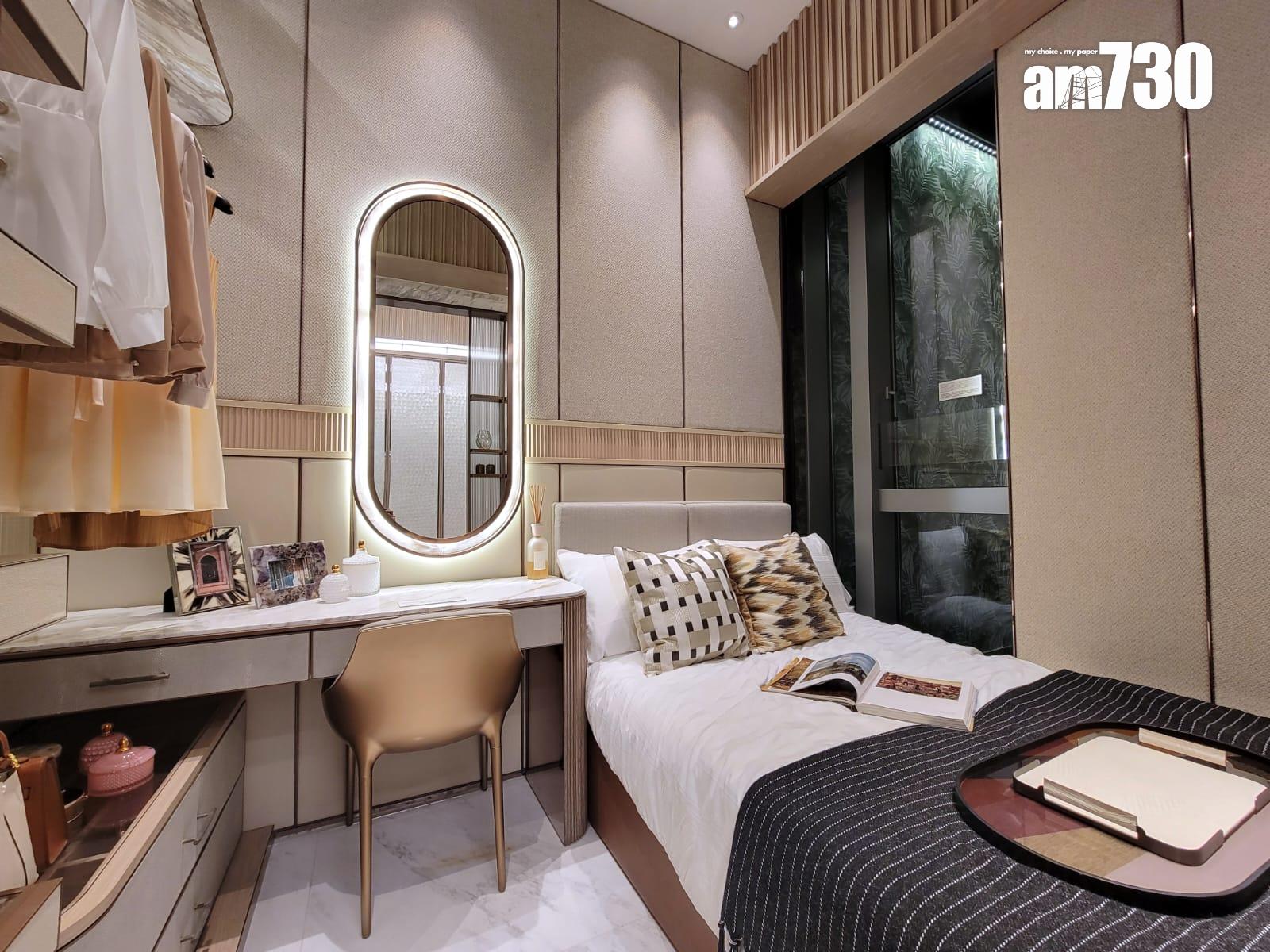 半山名滙示範單位|260呎連家具及交樓標準一房戶 意式低調奢華風格(多圖有片)|西營盤新盤