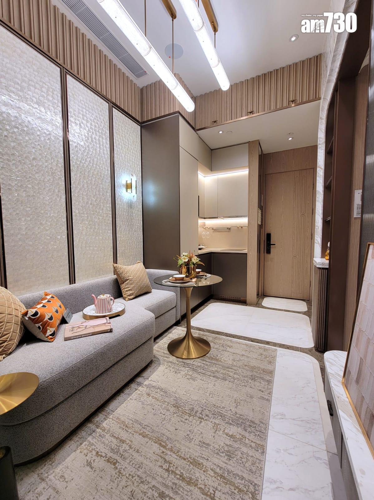 半山名滙示範單位|260呎連家具及交樓標準一房戶 意式低調奢華風格(多圖有片)|西營盤新盤