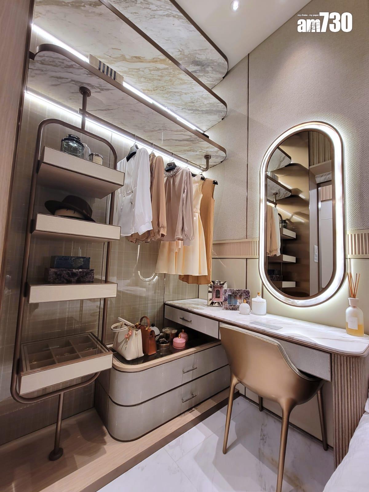 半山名滙示範單位|260呎連家具及交樓標準一房戶 意式低調奢華風格(多圖有片)|西營盤新盤