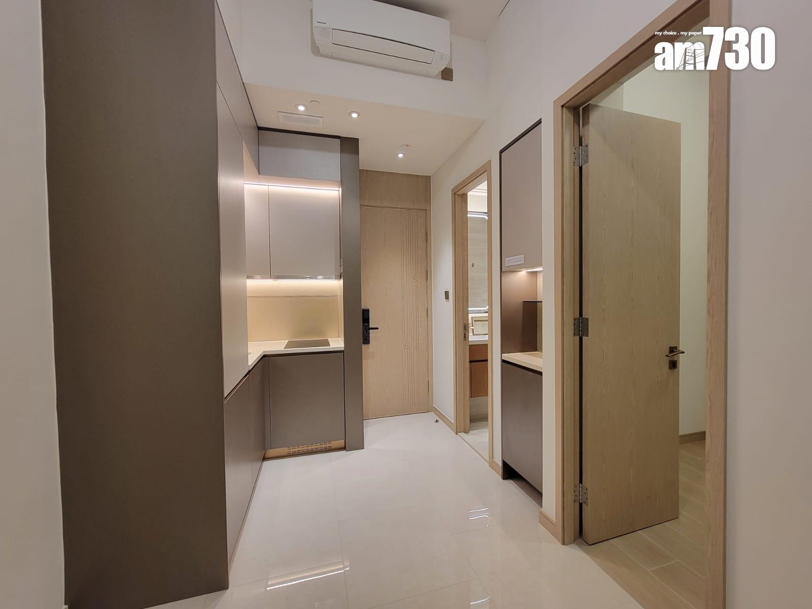 半山名滙示範單位|394呎交樓標準兩房戶 高樓底間隔實用(多圖有片)|西營盤新盤