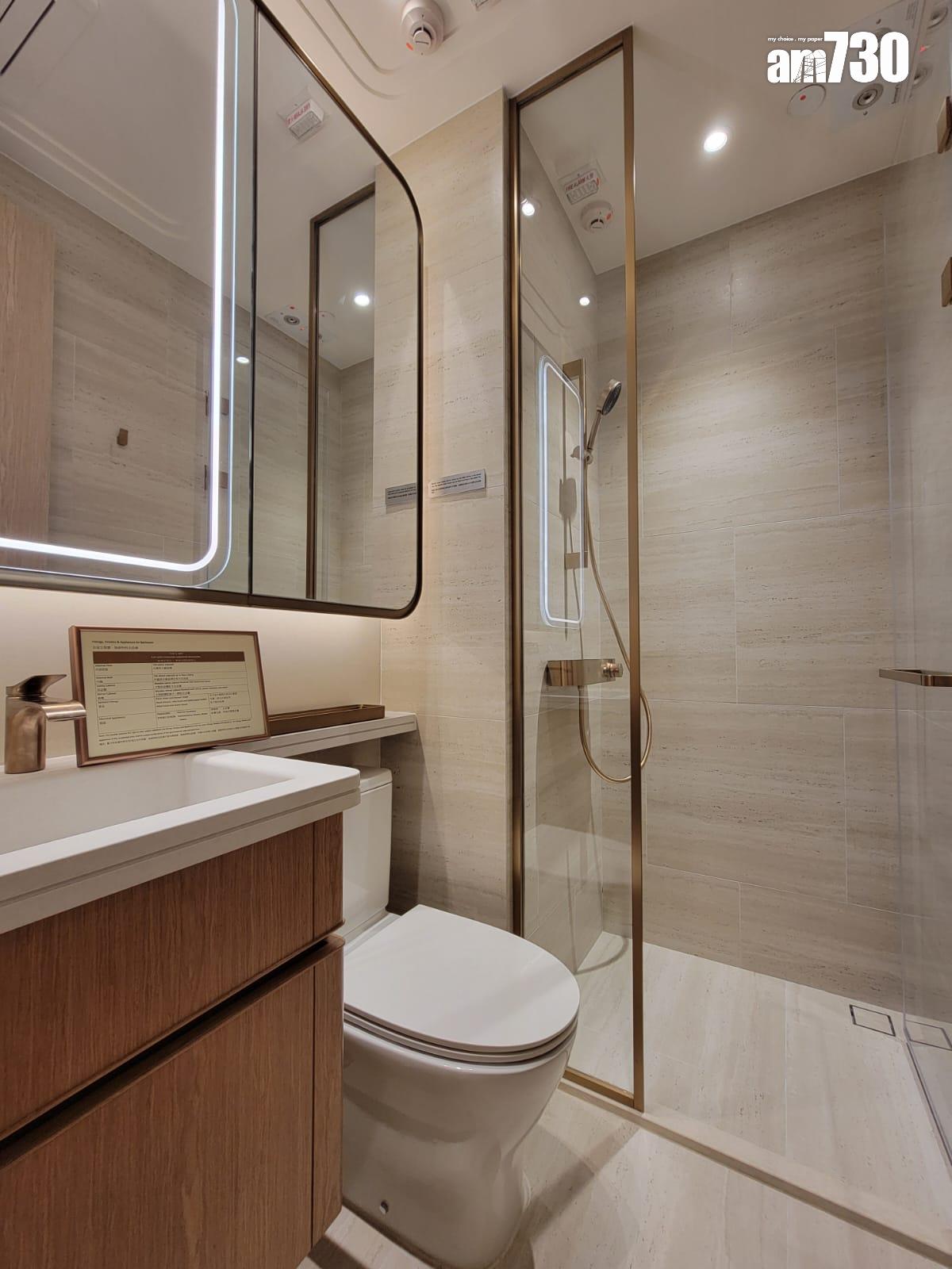 半山名滙示範單位|394呎交樓標準兩房戶 高樓底間隔實用(多圖有片)|西營盤新盤