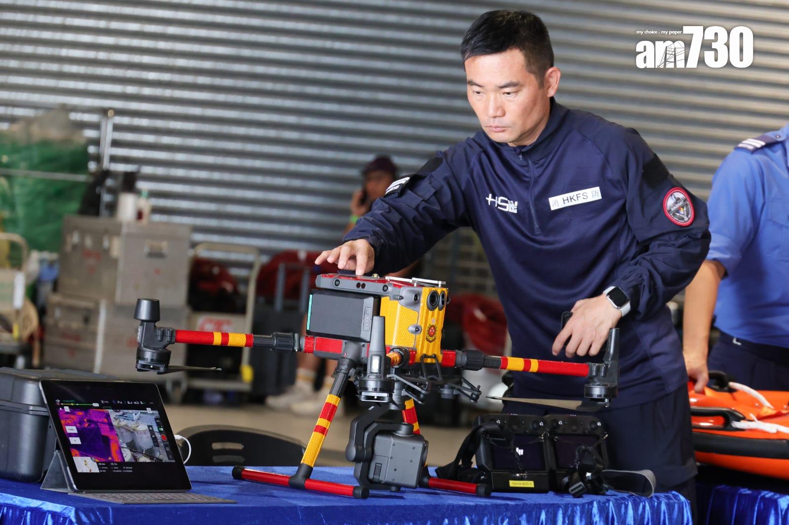 跨部門反恐演習在啟德郵輪碼頭進行,模擬恐怖分子乘郵輪到港襲擊(吳康琦攝)