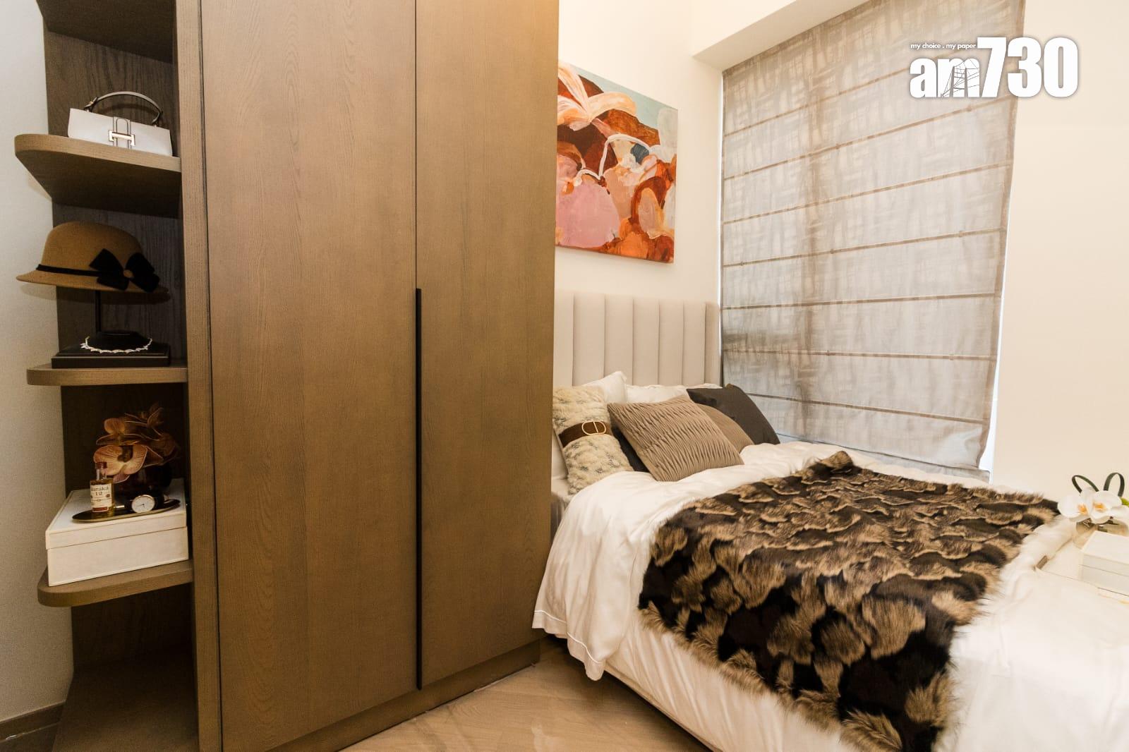 凱柏峰示範單位|340呎一房連傢俬 套廁設計 外望內園景(多圖有片)|將軍澳新盤