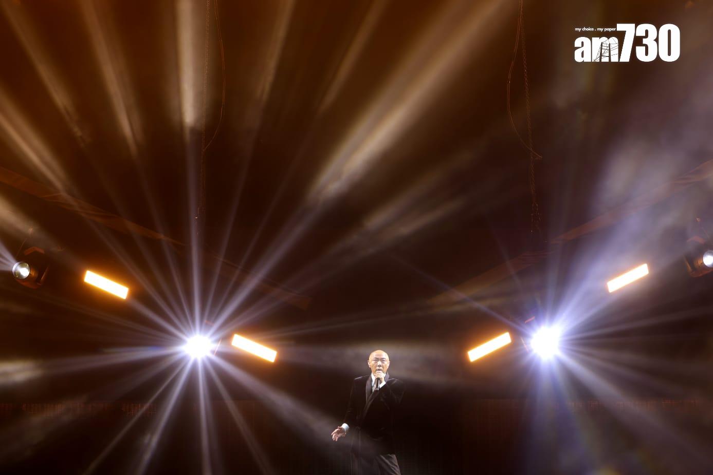 張衞健今次在BIG FOUR演唱會沒有講Talk,主攻唱歌,特別用心唱《身體健康》。(林俊源攝)