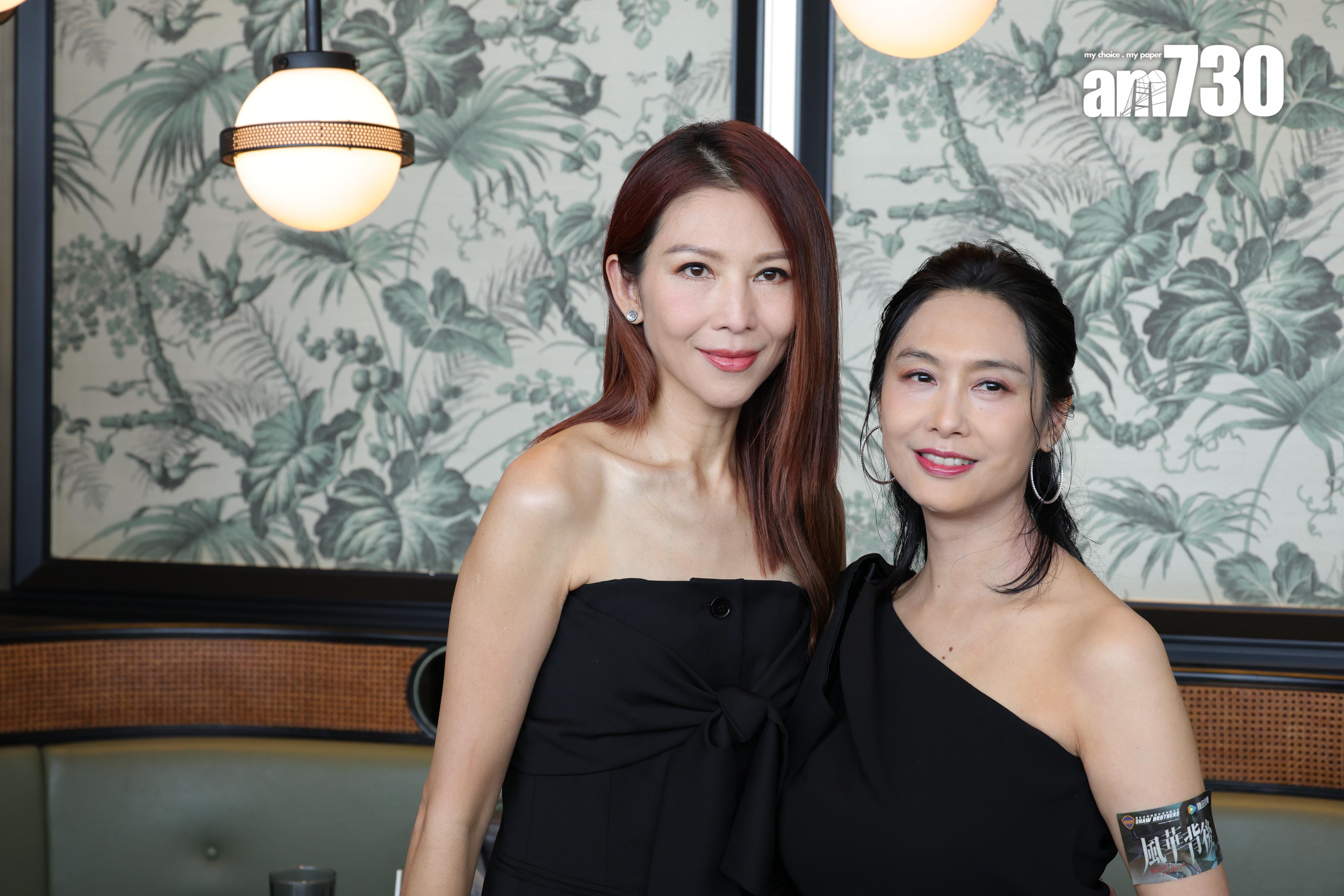 蔡少芬(Ada)和朱茵主演的《風華背後》今日(17日)舉行拜神儀式。(吳康琦攝)