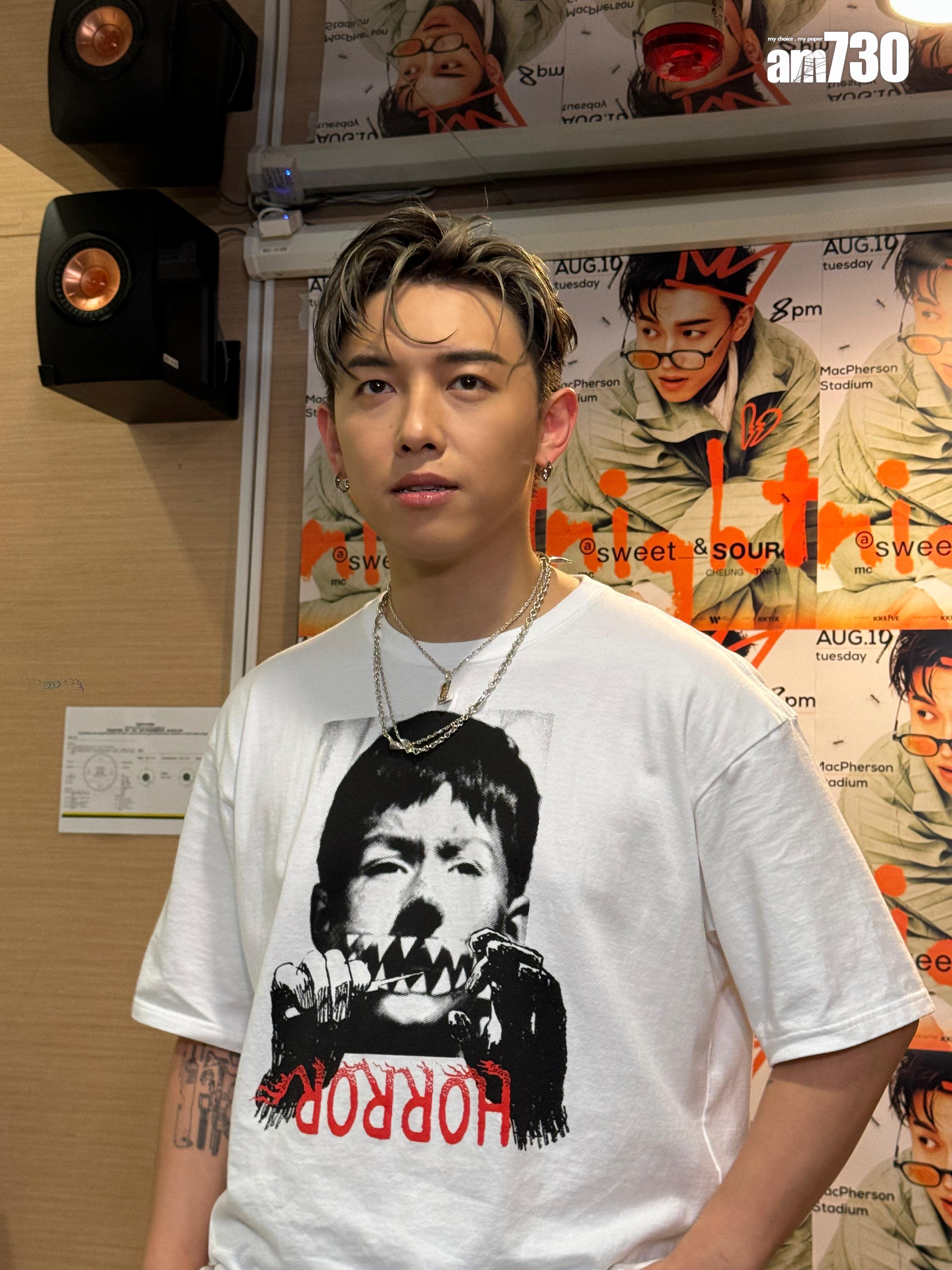 MC如願以牛仔褲襯T恤站台,認為是實力派象徵。 (娛樂組攝)