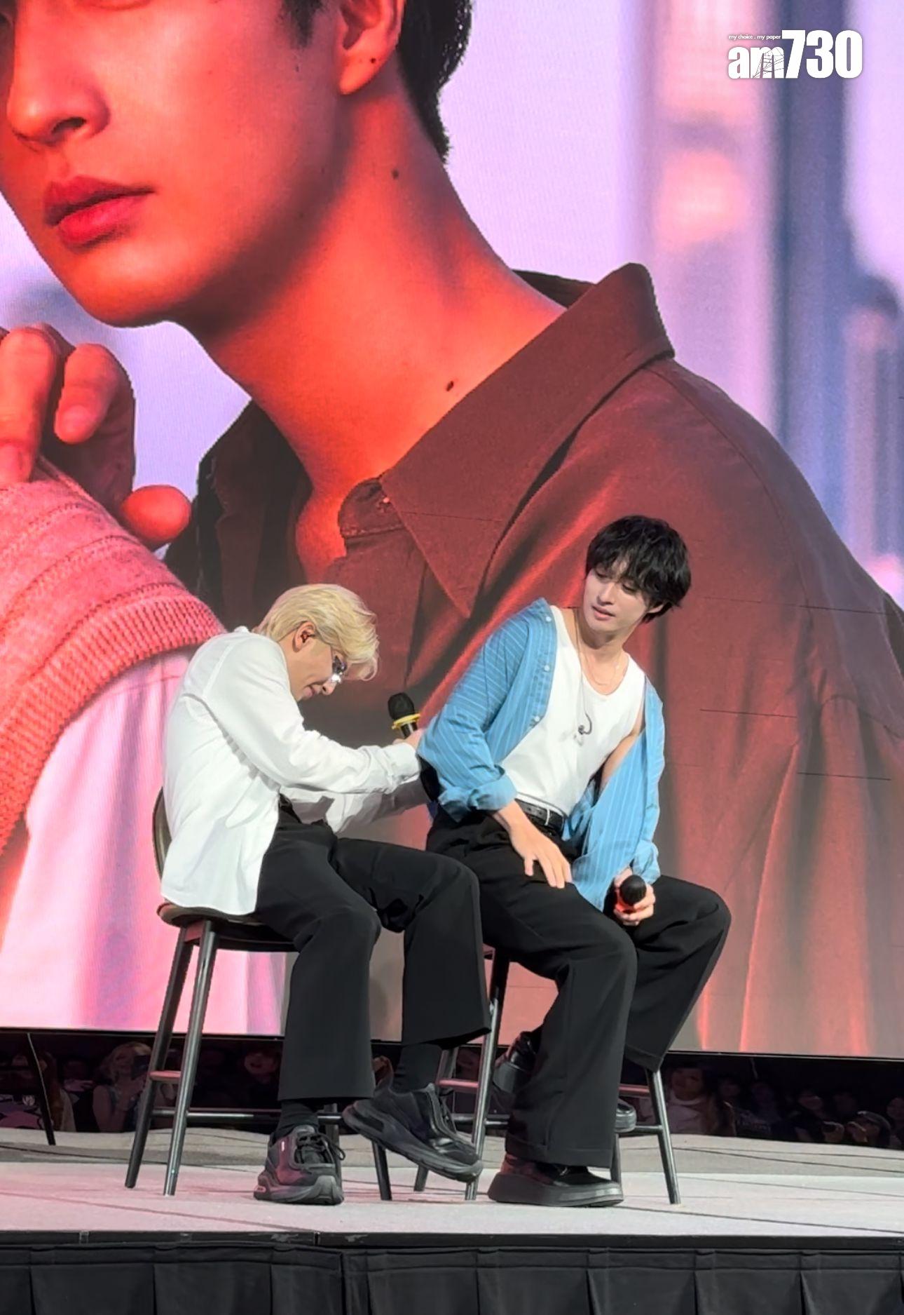 長谷川慎與古屋呂敏在台上sweet爆互動。 (娛樂姐攝)