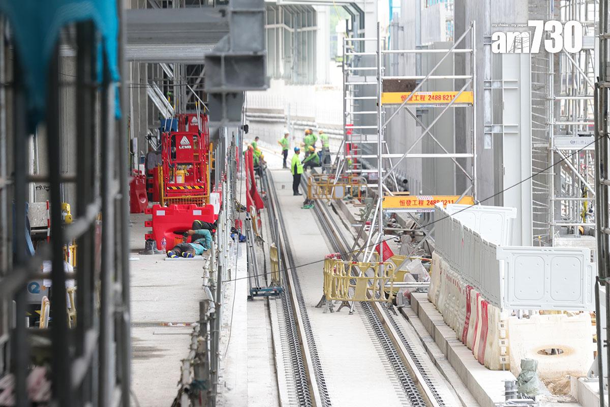 港鐵現正在東涌綫興建東涌東站。(資料圖片/吳康琦攝)