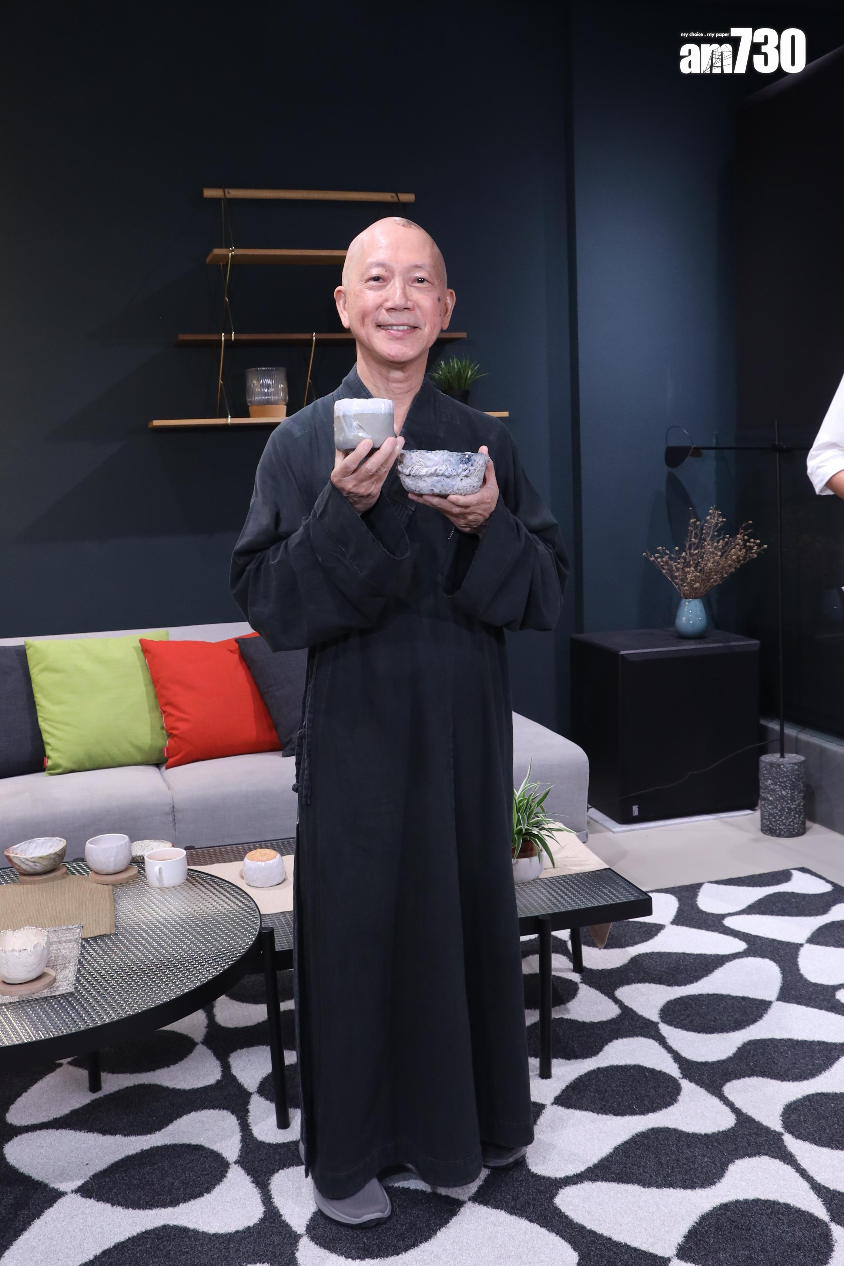 常霖法師邀請藝人分享經驗,推廣每日打坐和心呼吸。(娛樂組攝)