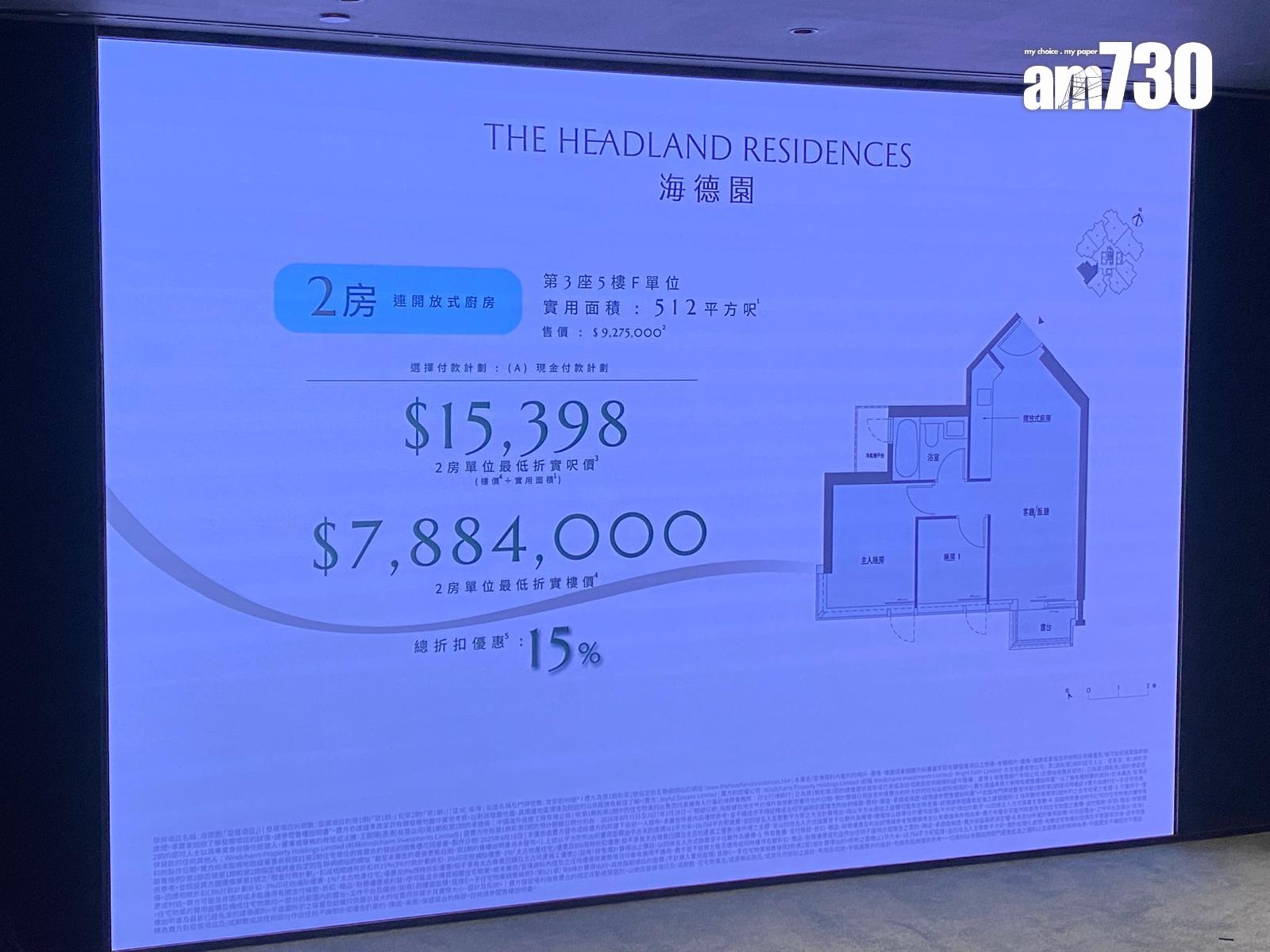 海德園開價|第1期首推120伙 折實平均呎價17565元 一房逾640.7萬入場|柴灣新盤