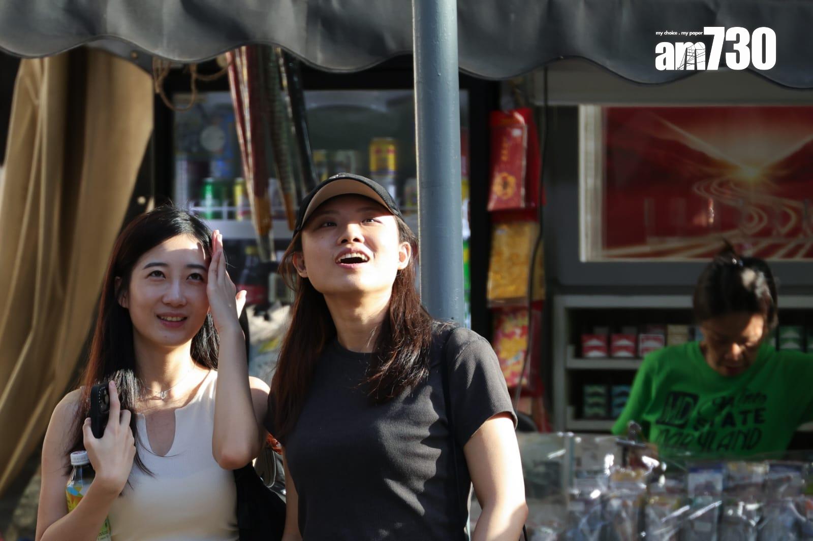 明日最高氣溫約32度。(吳康琦攝)