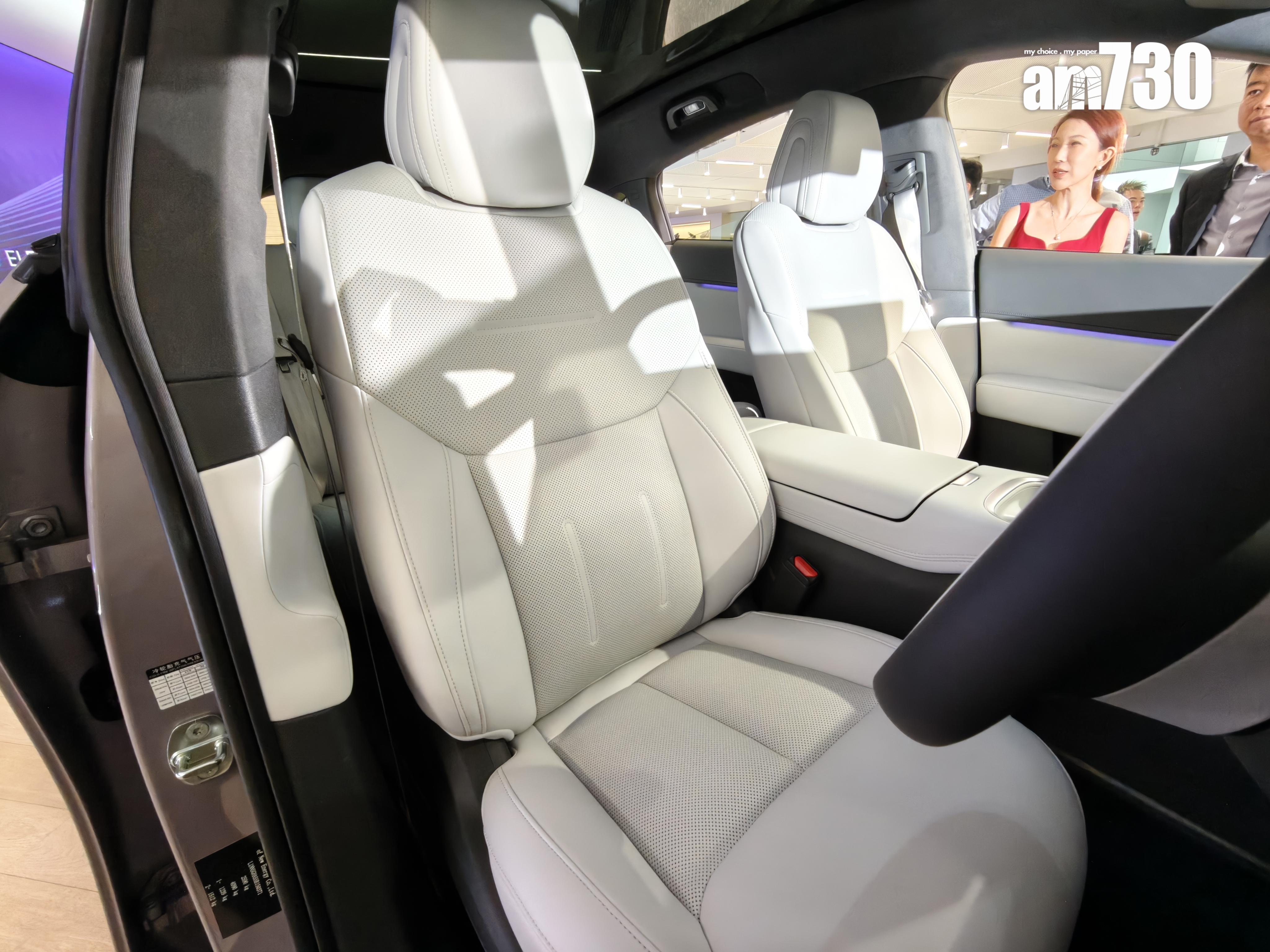 電動車|XPENG G6前座升級NAPPA真皮冷暖按摩座椅。