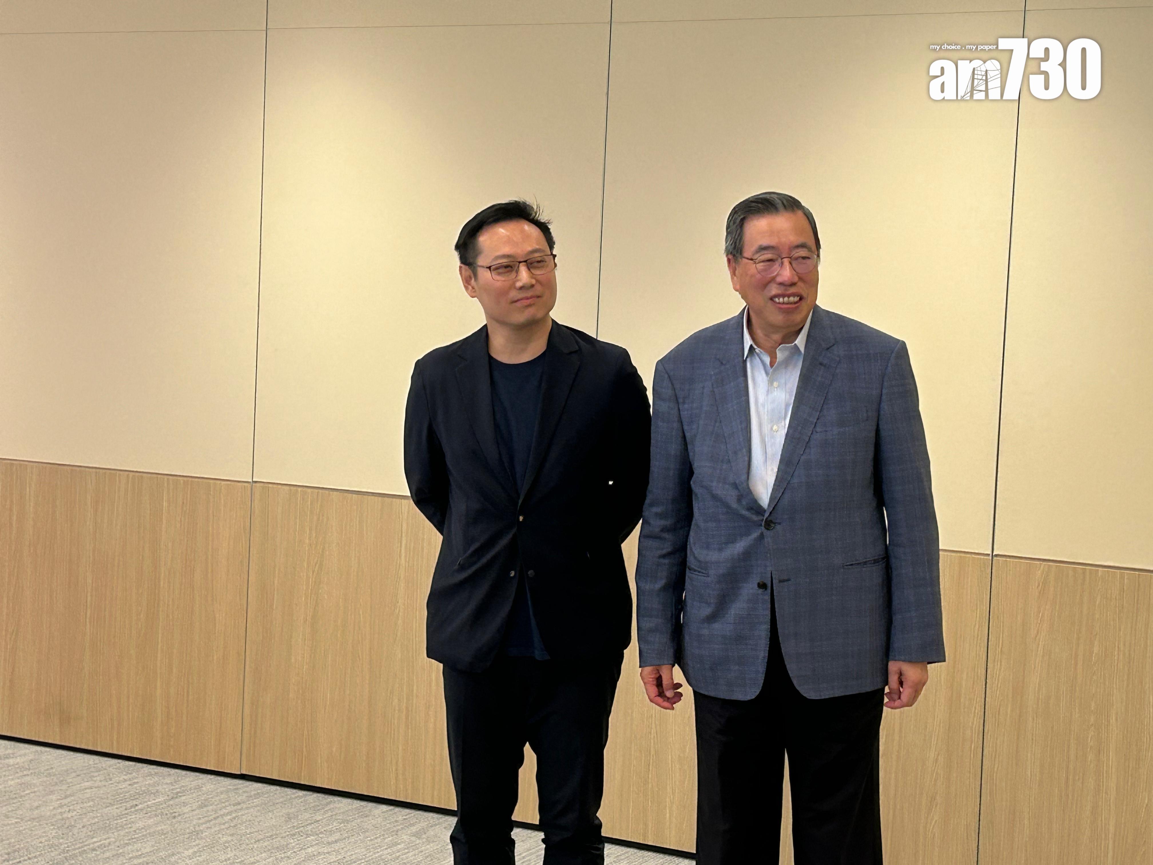 傳梁君彥指控徐英偉因外遇下台,兩人會見傳媒澄清(陳芷晴攝)