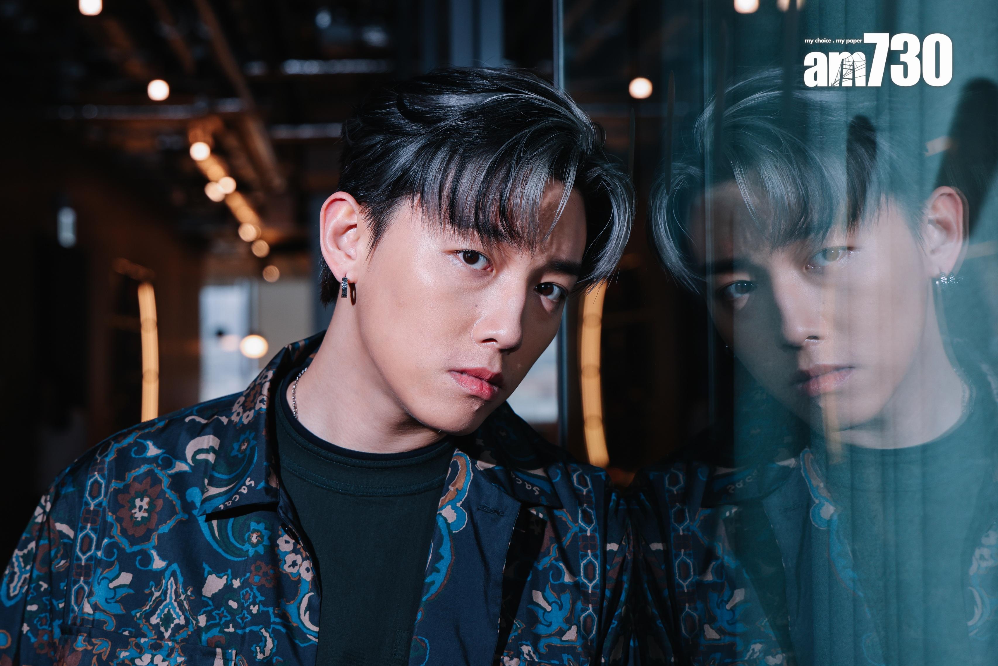 MC張天賦表示《I’m Okay》創作概念源自小丑。(吳康琦攝)