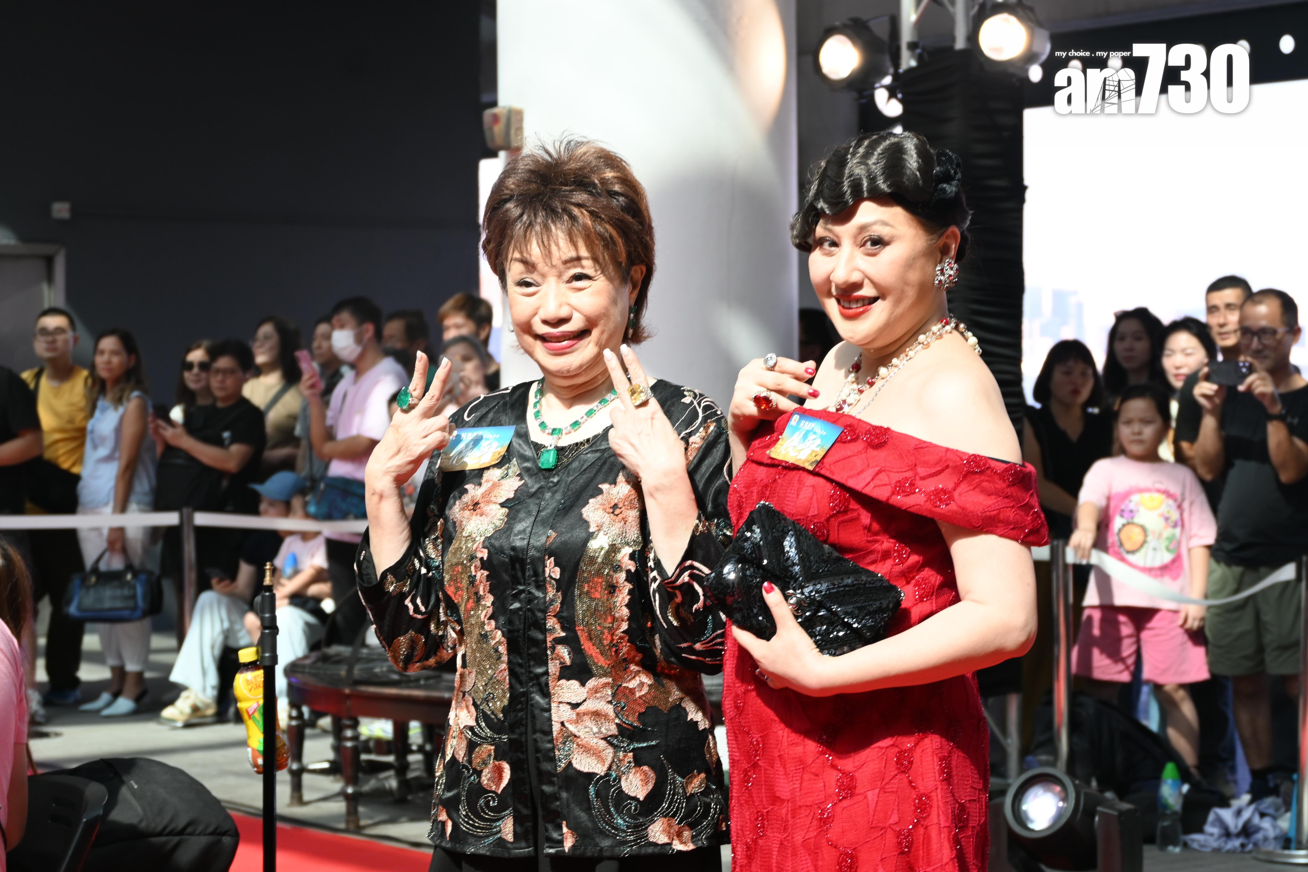 江欣燕盛裝出席活動。(娛樂組攝)