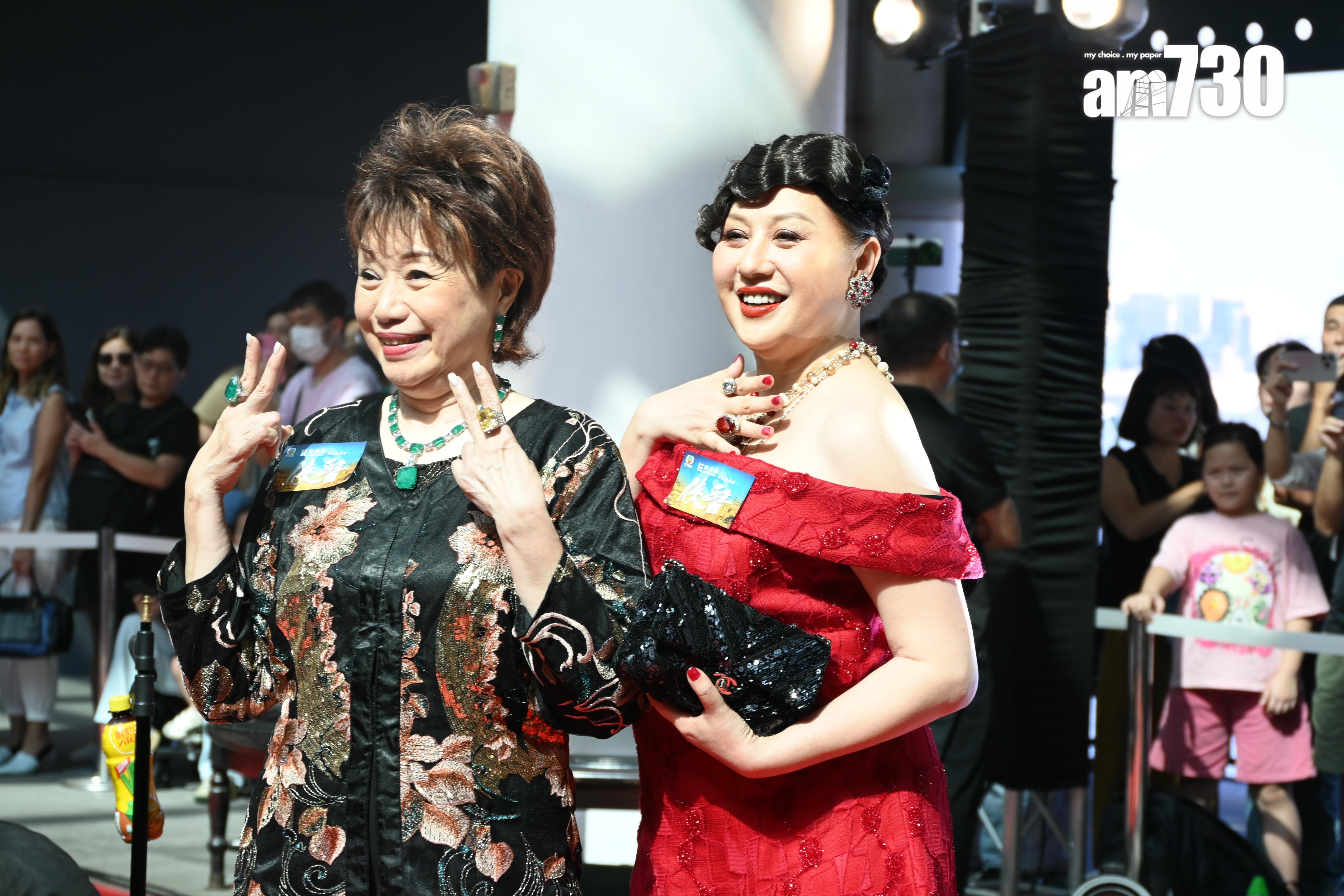 江欣燕盛裝出席活動。(娛樂組攝)