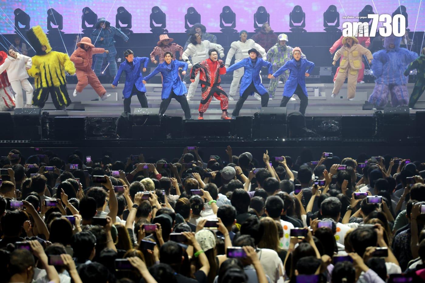 陳奕迅《FEAR and DREAMS 世界巡迴演唱會》澳門終極尾場。(林俊源攝)