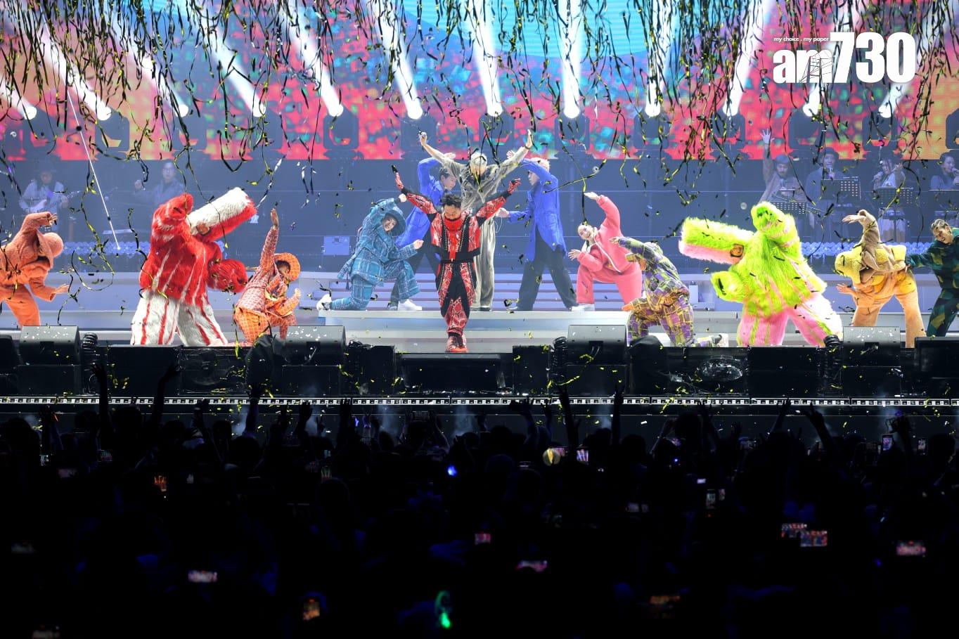 陳奕迅《FEAR and DREAMS 世界巡迴演唱會》澳門終極尾場。(林俊源攝)