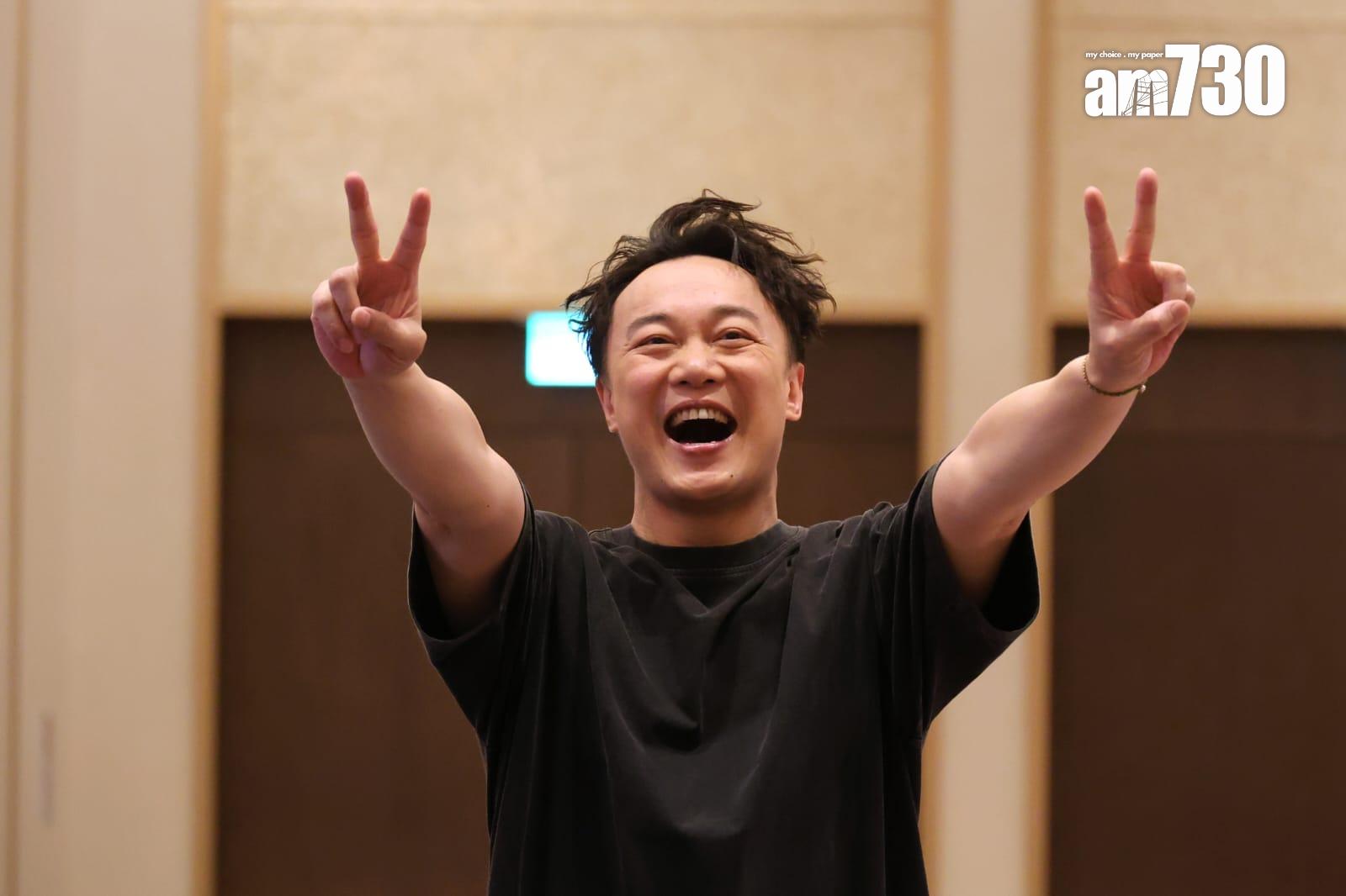 Eason陳奕迅完成182場巡迴演唱會, 宣布可暫停服用焦慮症藥物。(林俊源攝)