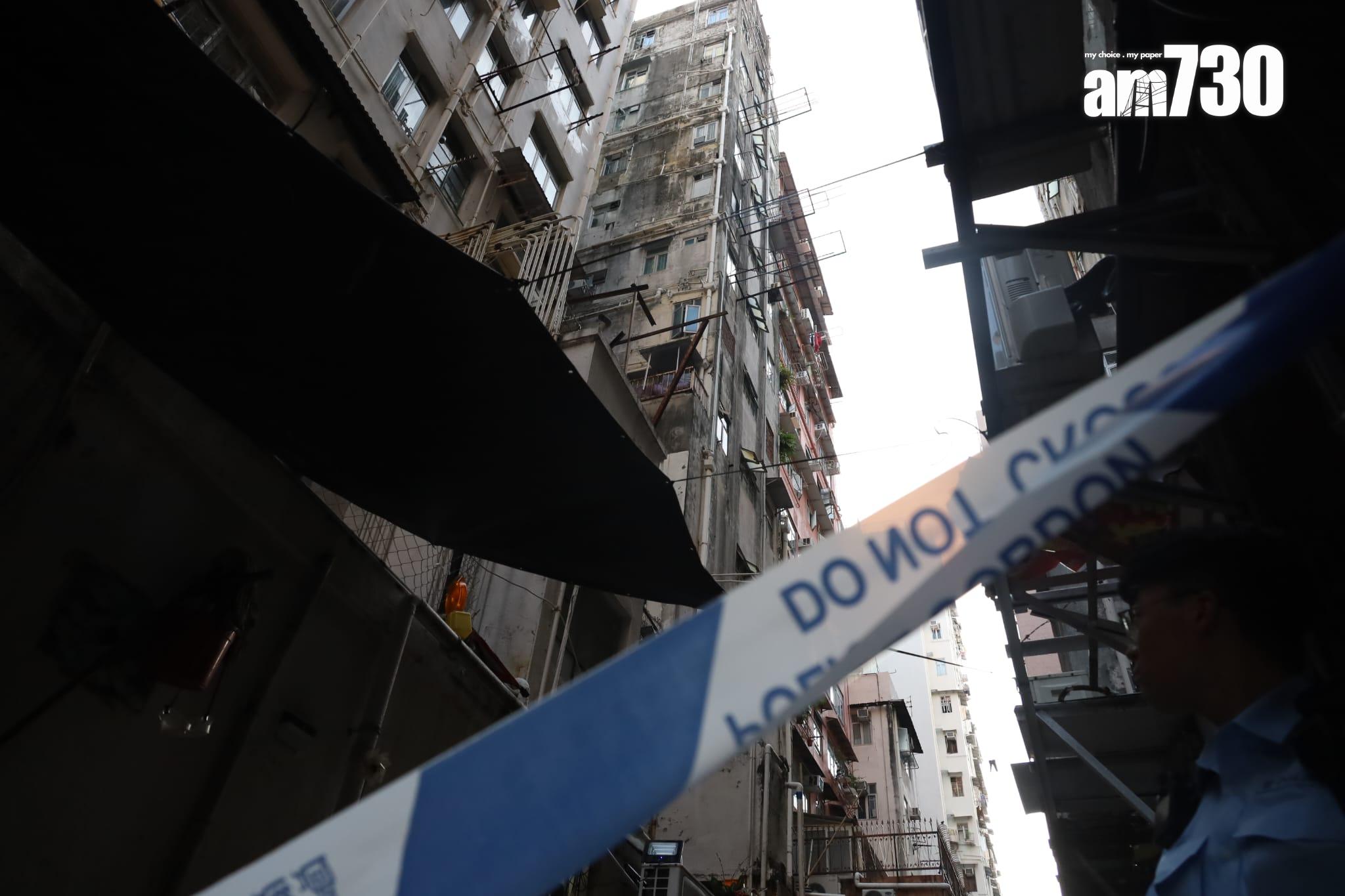 警方圍封現場。(鍾式明攝)