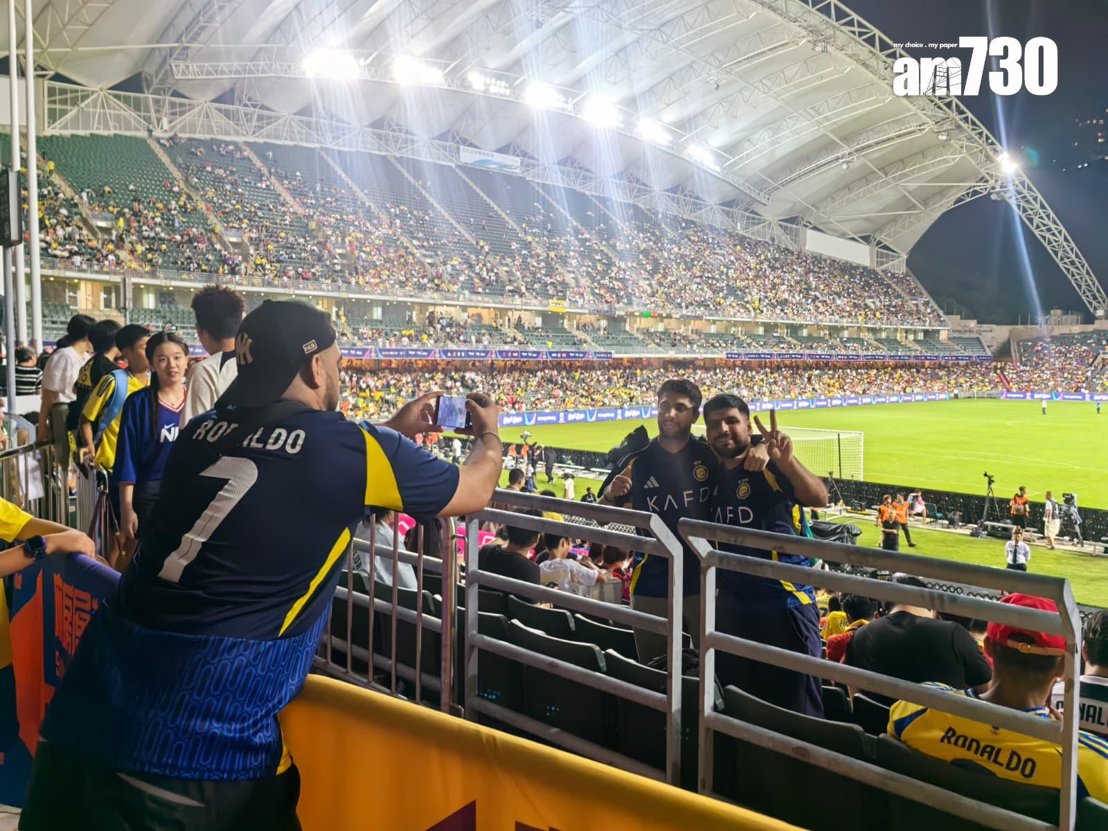 香港人Ans希望港府邀請更多國際球隊訪港,但認為啟德觀賽體驗較大球場更好。(《am730》記者攝)