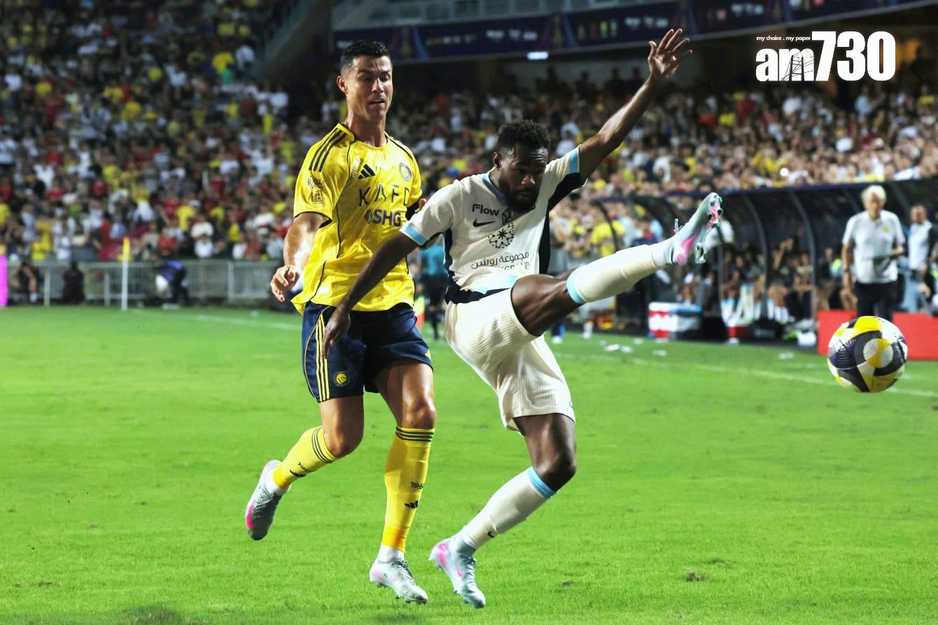 C朗代表艾納斯在大球場上陣。(林俊源攝)