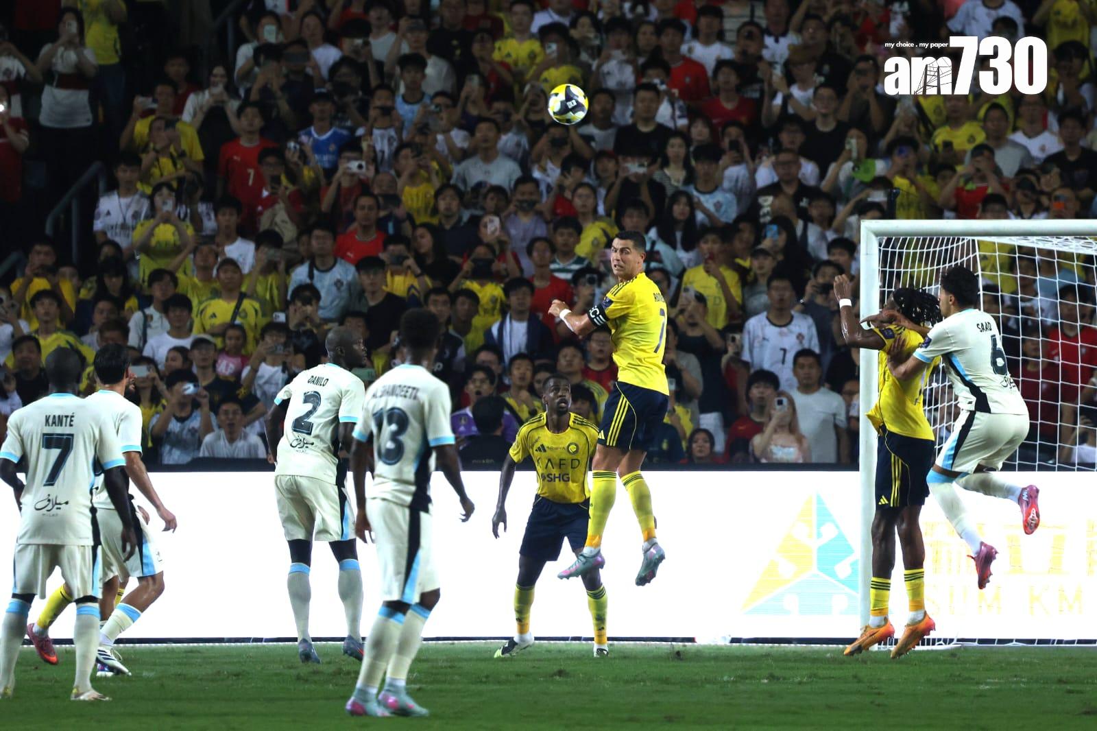 C朗代表艾納斯在大球場上陣。(林俊源攝)