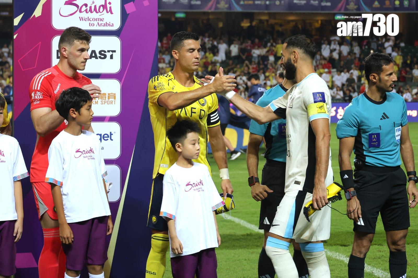 C朗與賓施馬在大球場對壘。(林俊源攝)