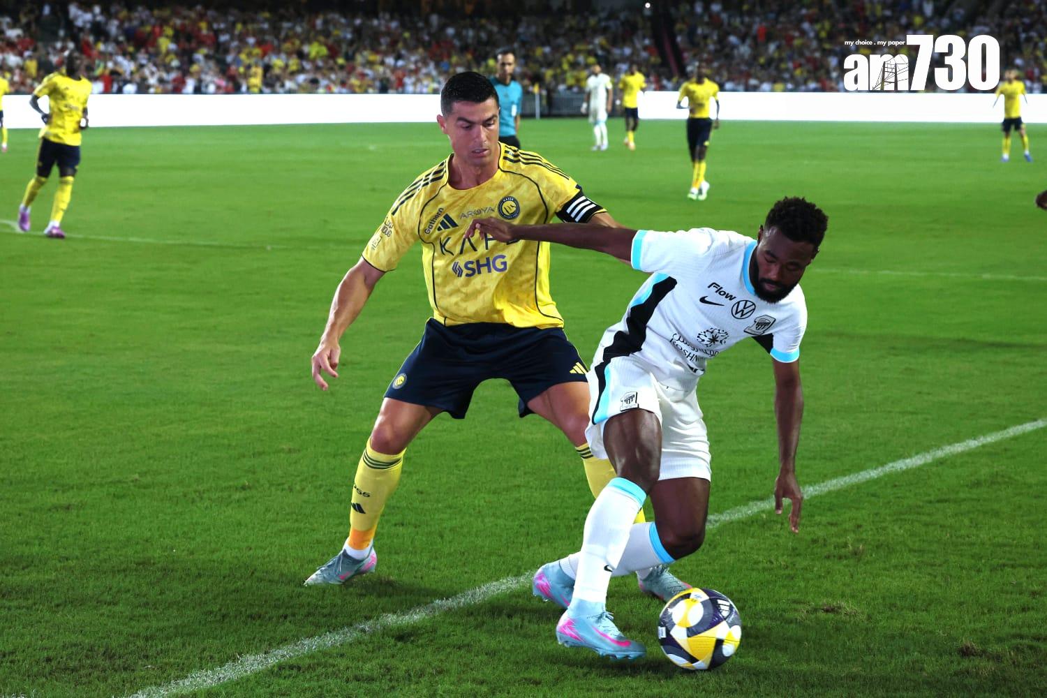 C朗代表艾納斯在大球場上陣。(林俊源攝)