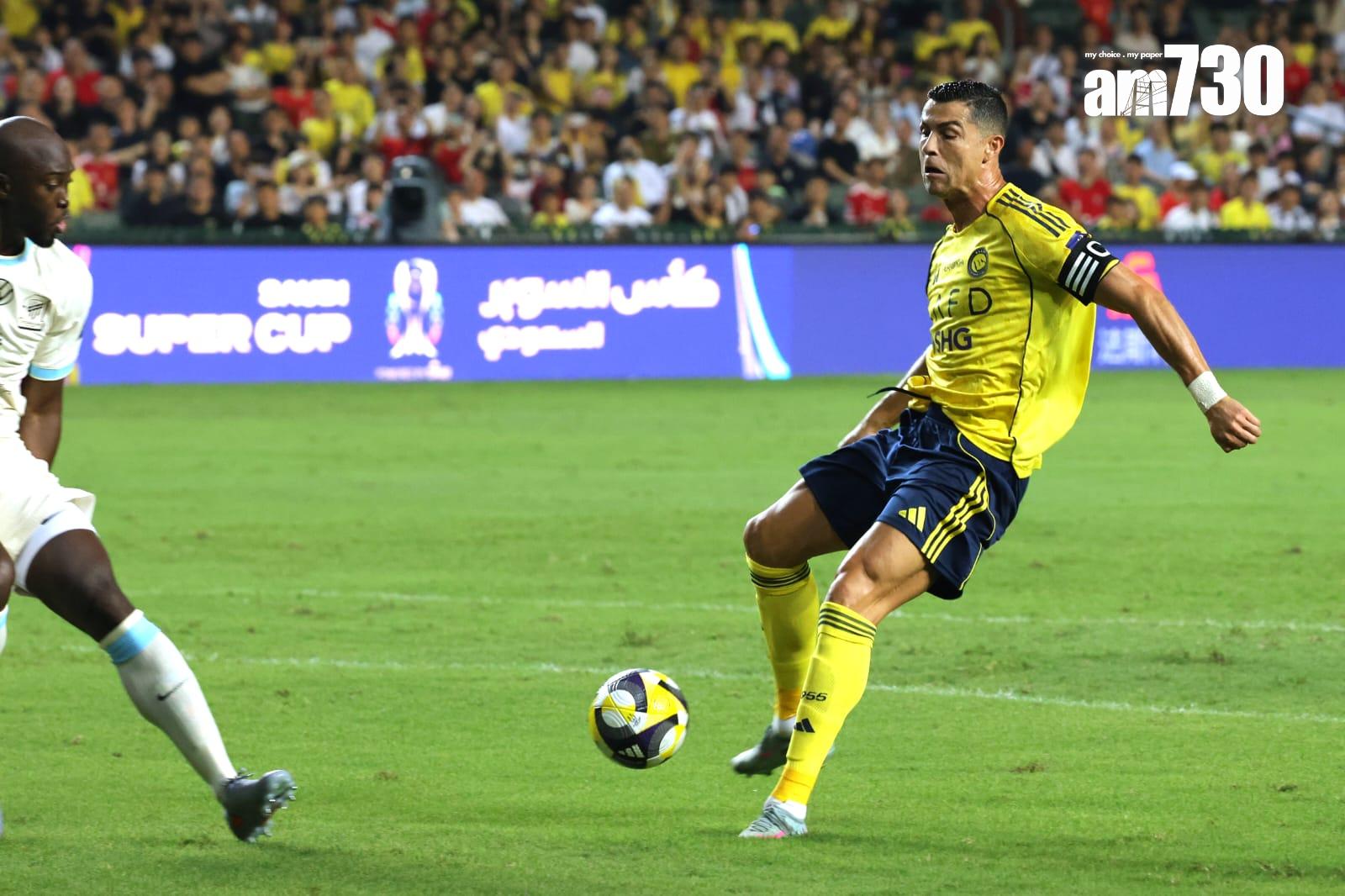 C朗代表艾納斯在大球場上陣。(林俊源攝)